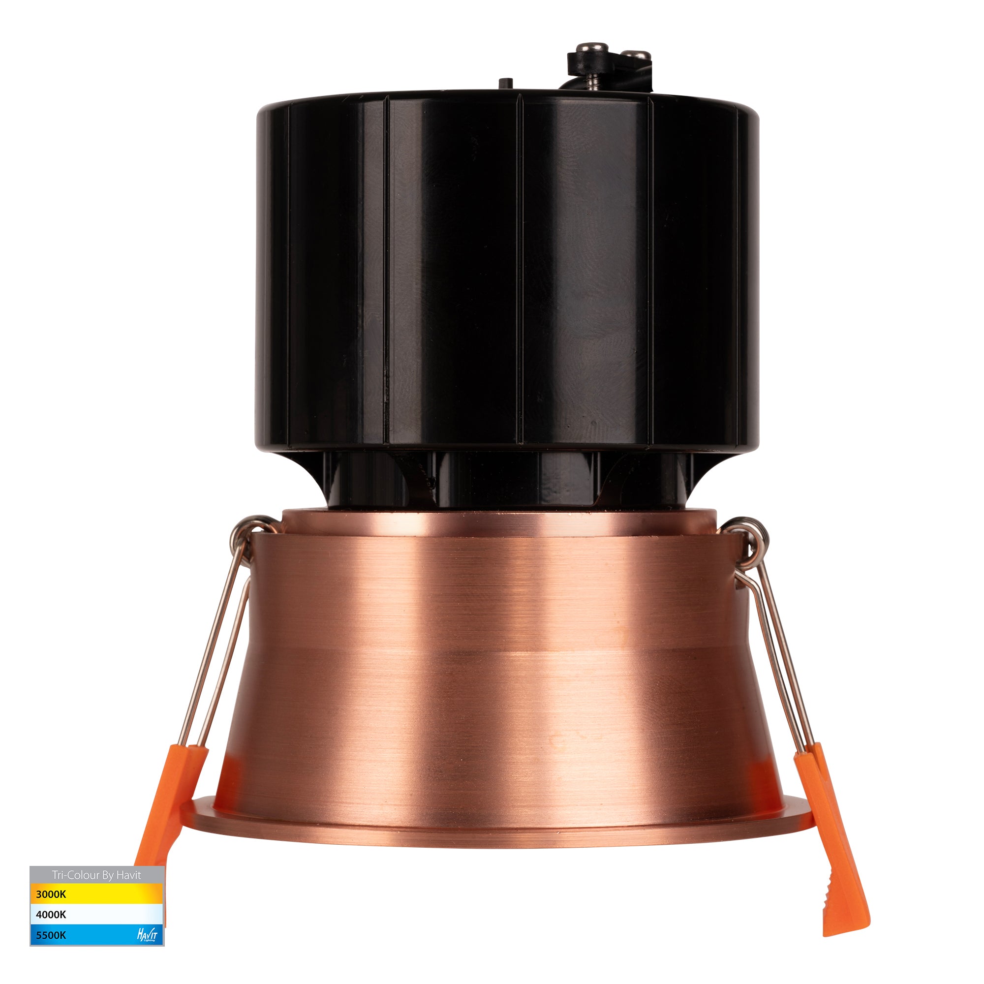 HV5513T-CP - Prime Copper Coloured Fixed Deep LED Downlight