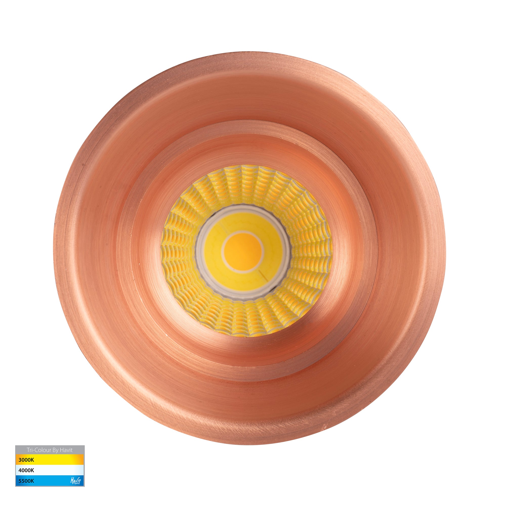 HV5513T-CP - Prime Copper Coloured Fixed Deep LED Downlight