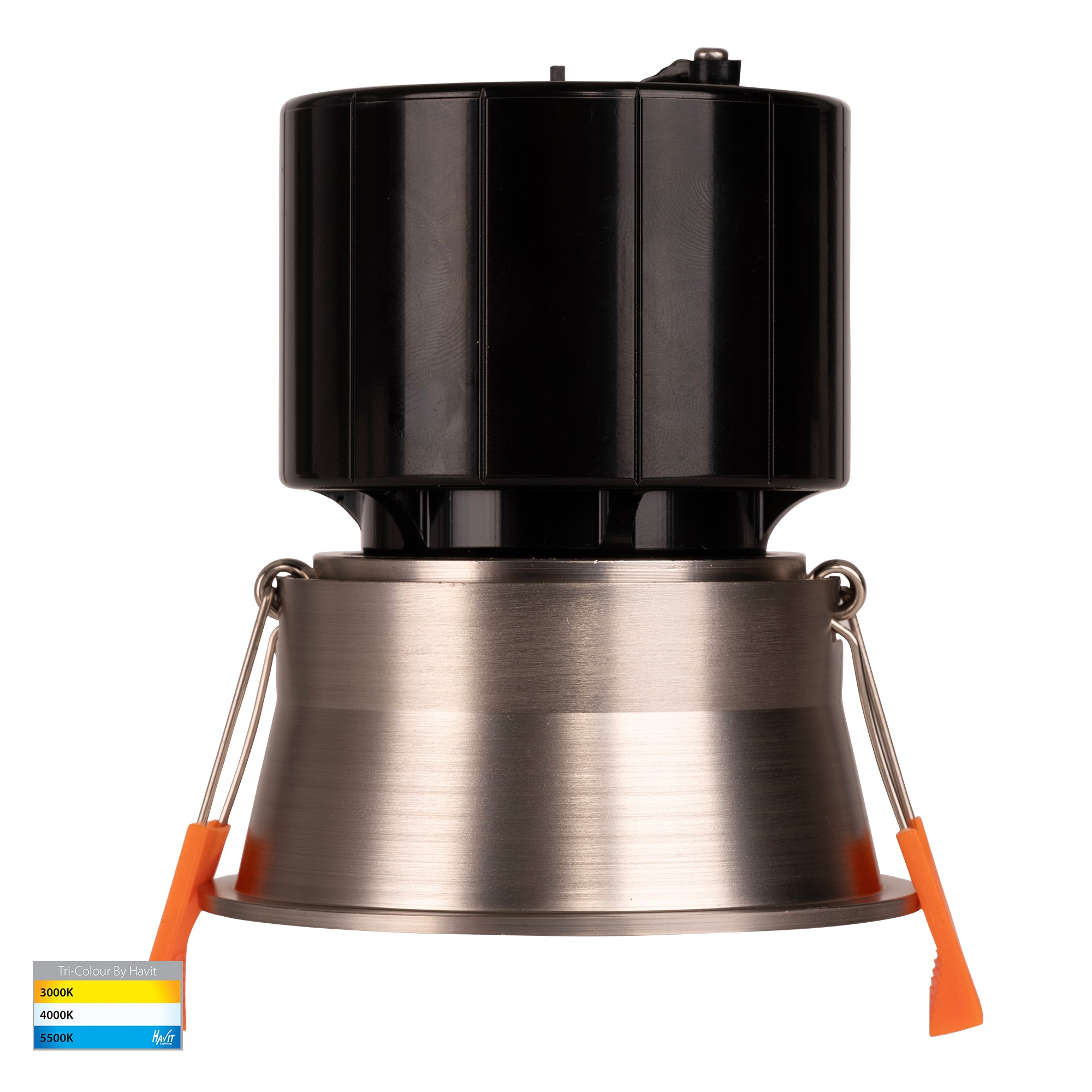 HV5513T-NK - Prime Nickel Coloured Fixed Deep LED Downlight