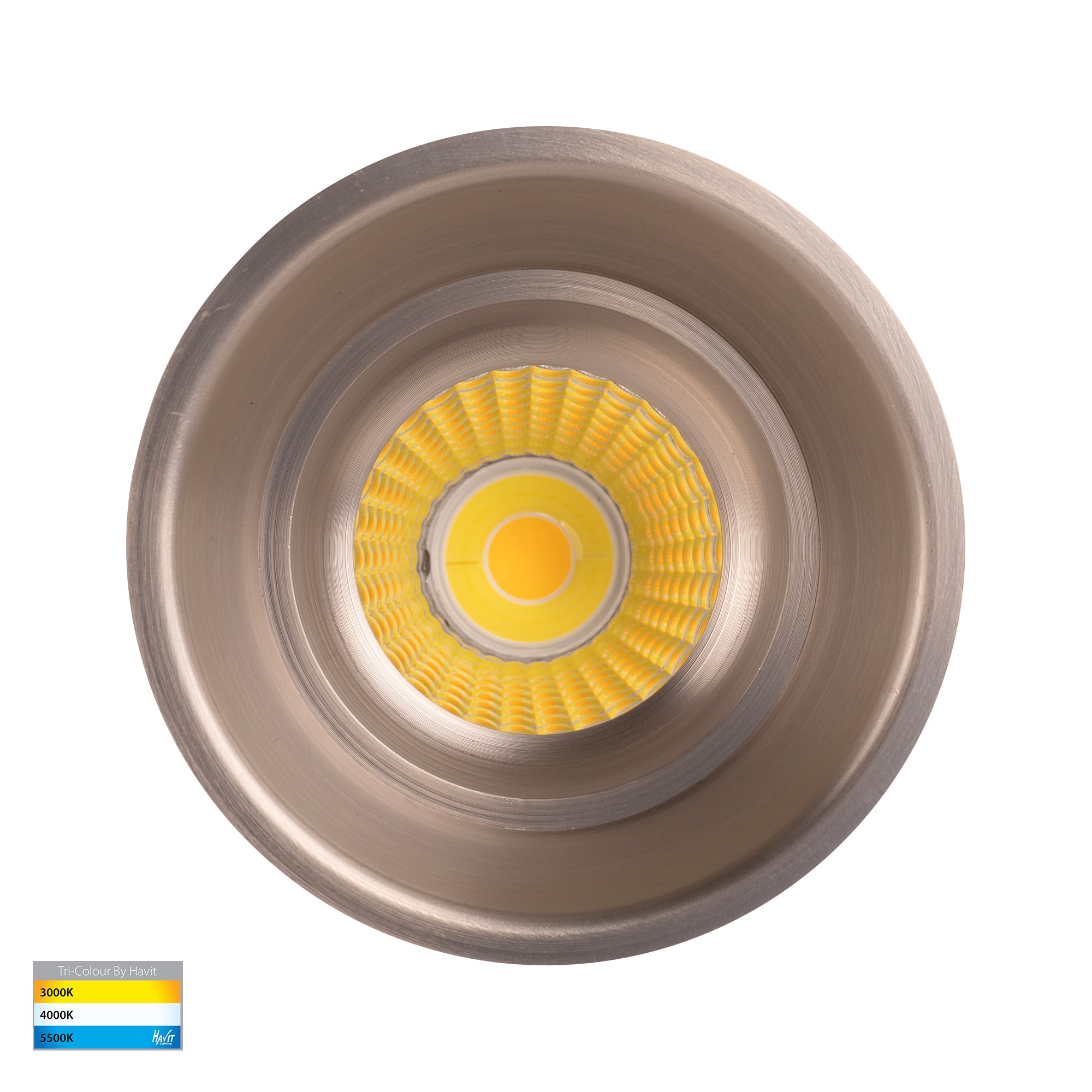HV5513T-NK - Prime Nickel Coloured Fixed Deep LED Downlight