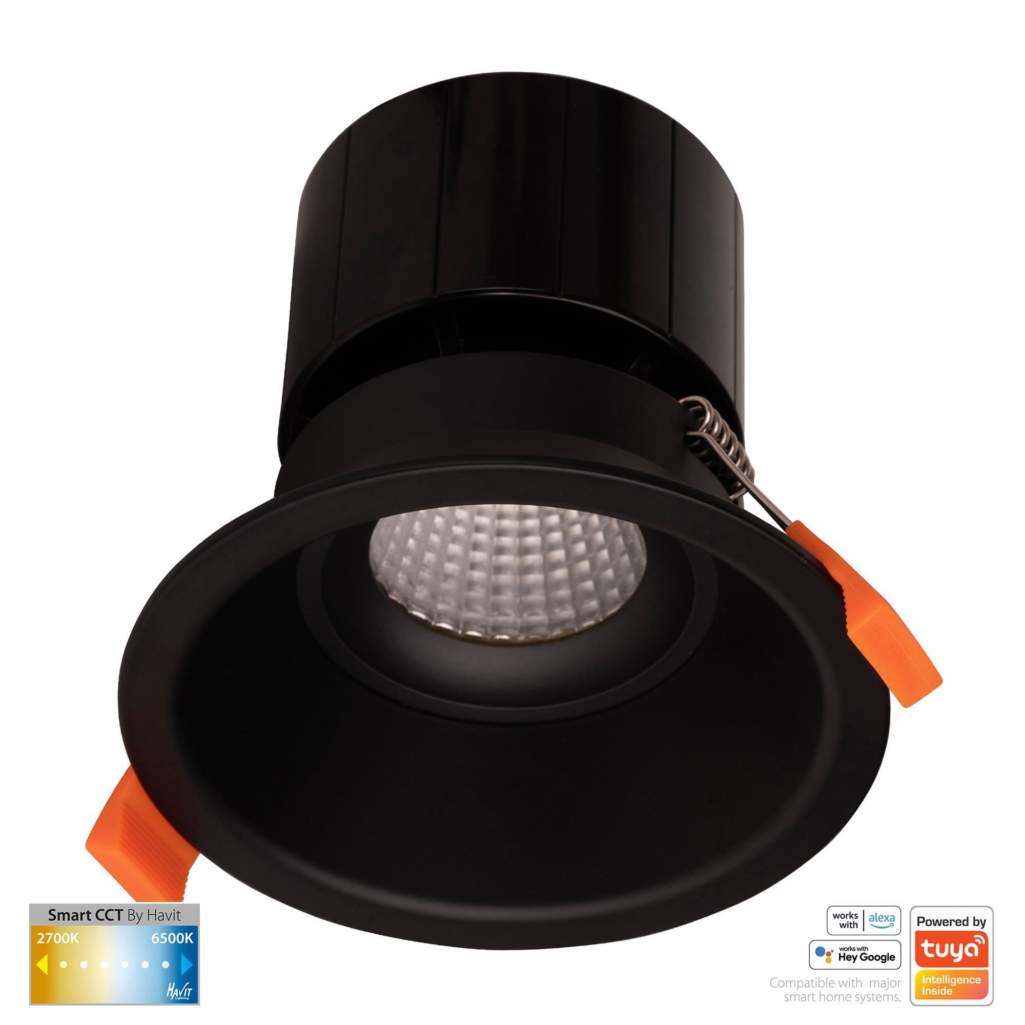 HV5514CCT-BLK - Prime Black Fixed Deep CCT WIFI LED Downlight