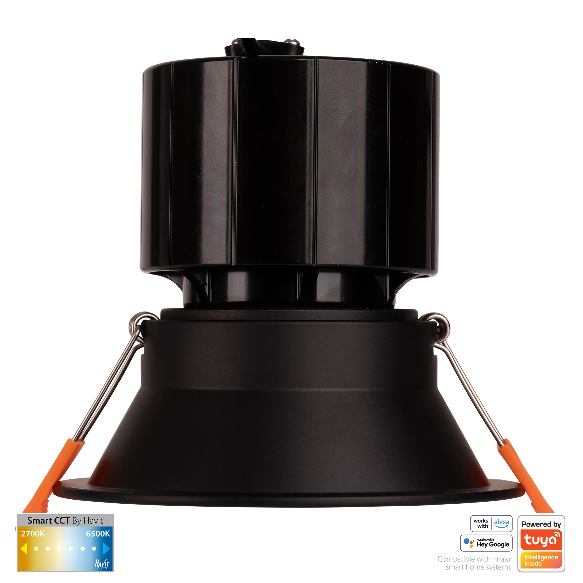 HV5514CCT-BLK - Prime Black Fixed Deep CCT WIFI LED Downlight