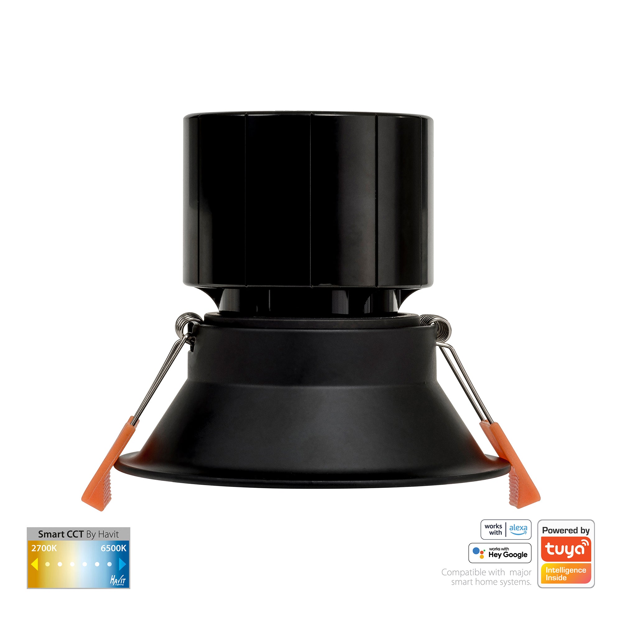 HV5514CCT-BLK - Prime Black Fixed Deep CCT WIFI LED Downlight