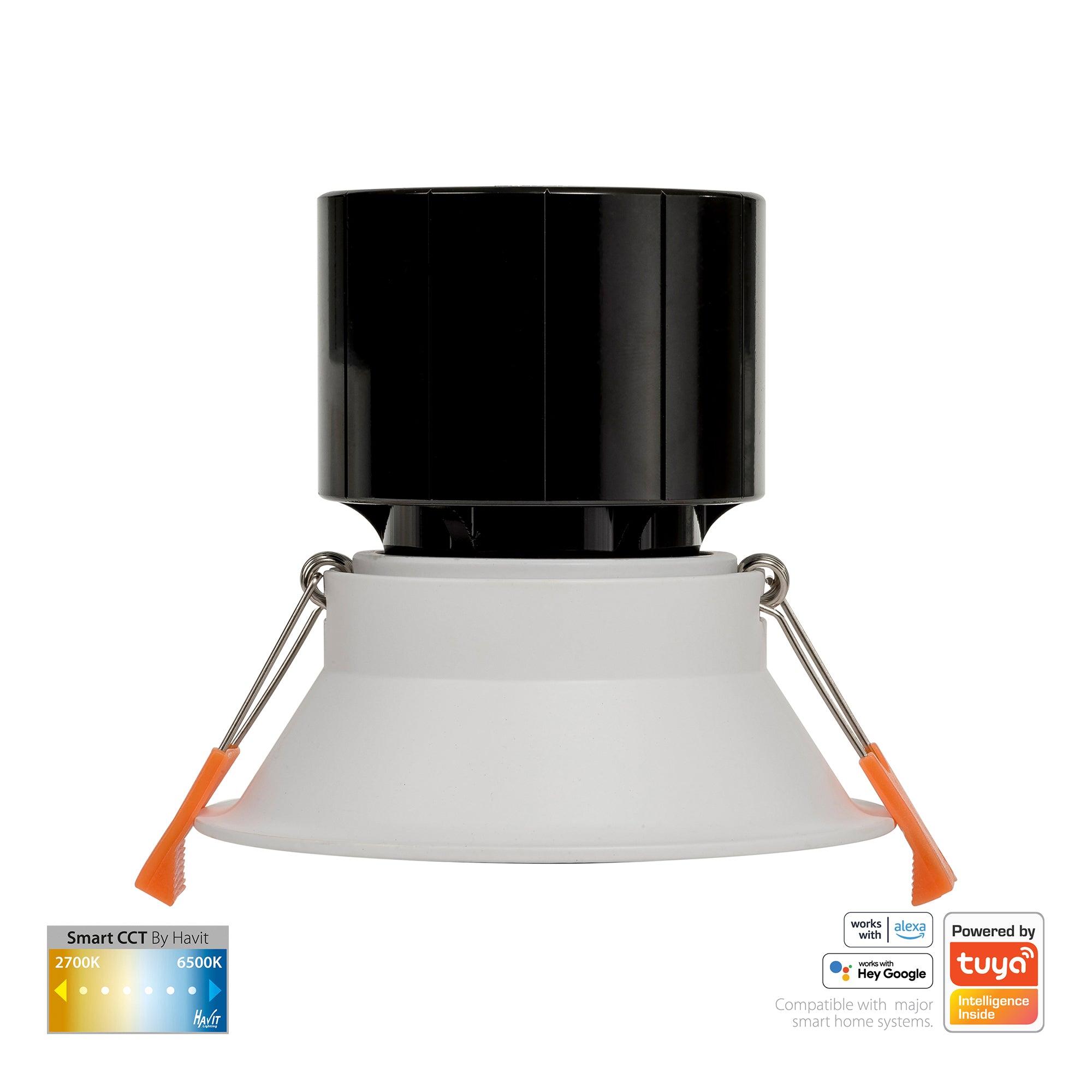 HV5514CCT-WHT - Prime White Fixed Deep CCT WIFI LED Downlight