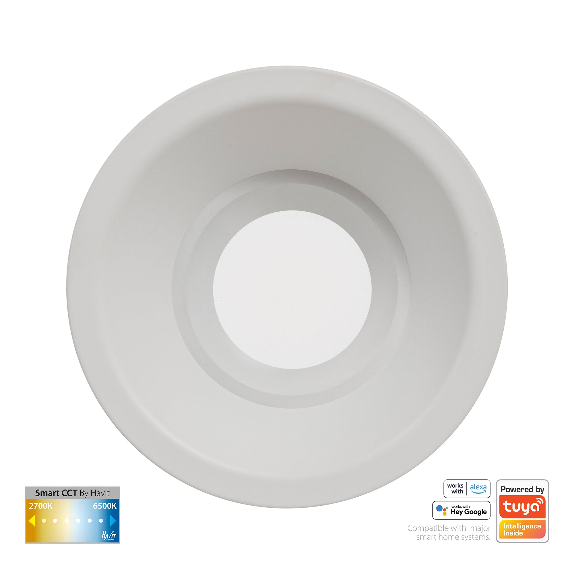 HV5514CCT-WHT - Prime White Fixed Deep CCT WIFI LED Downlight