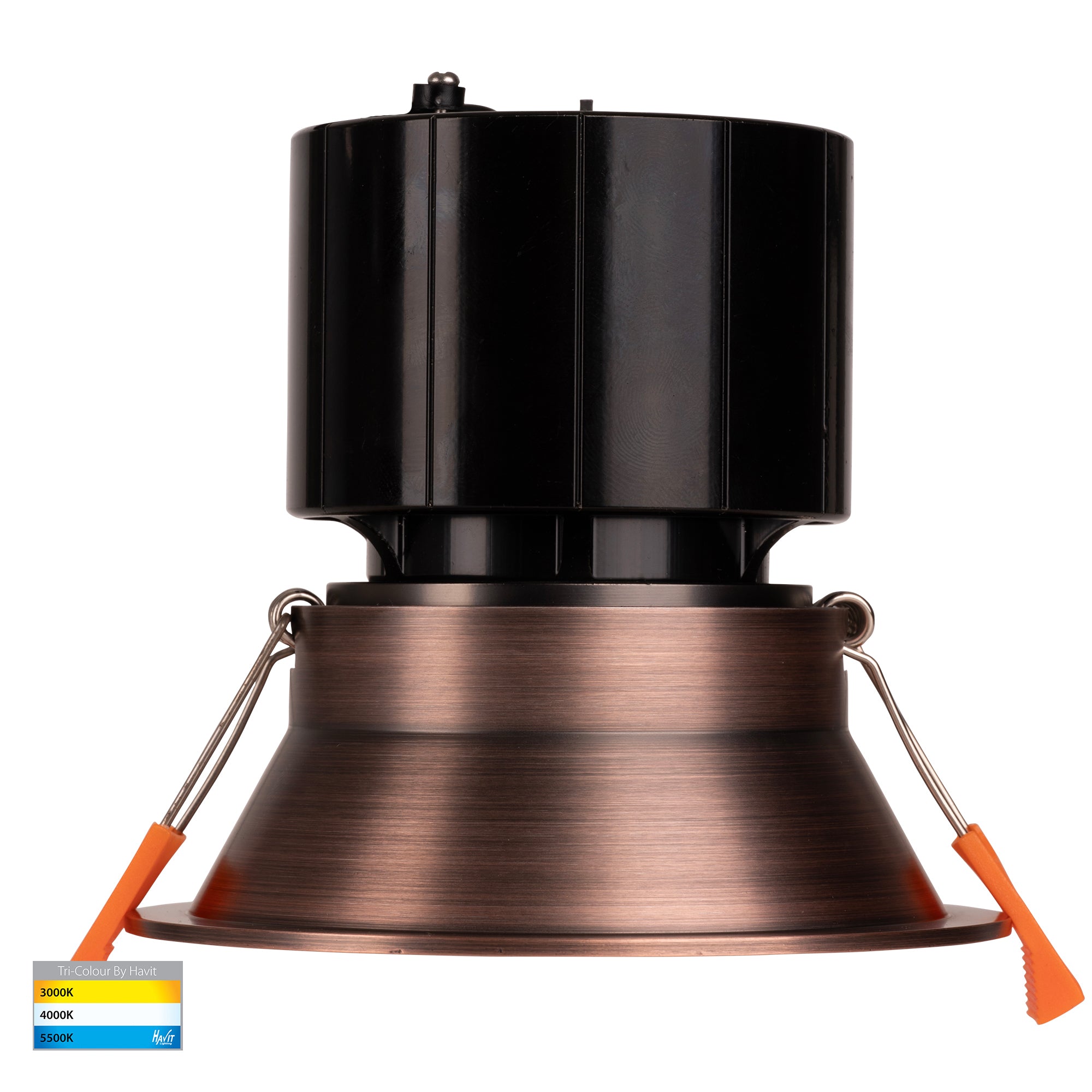 HV5514T-AB - Prime Antique Brass Fixed Deep LED Downlight