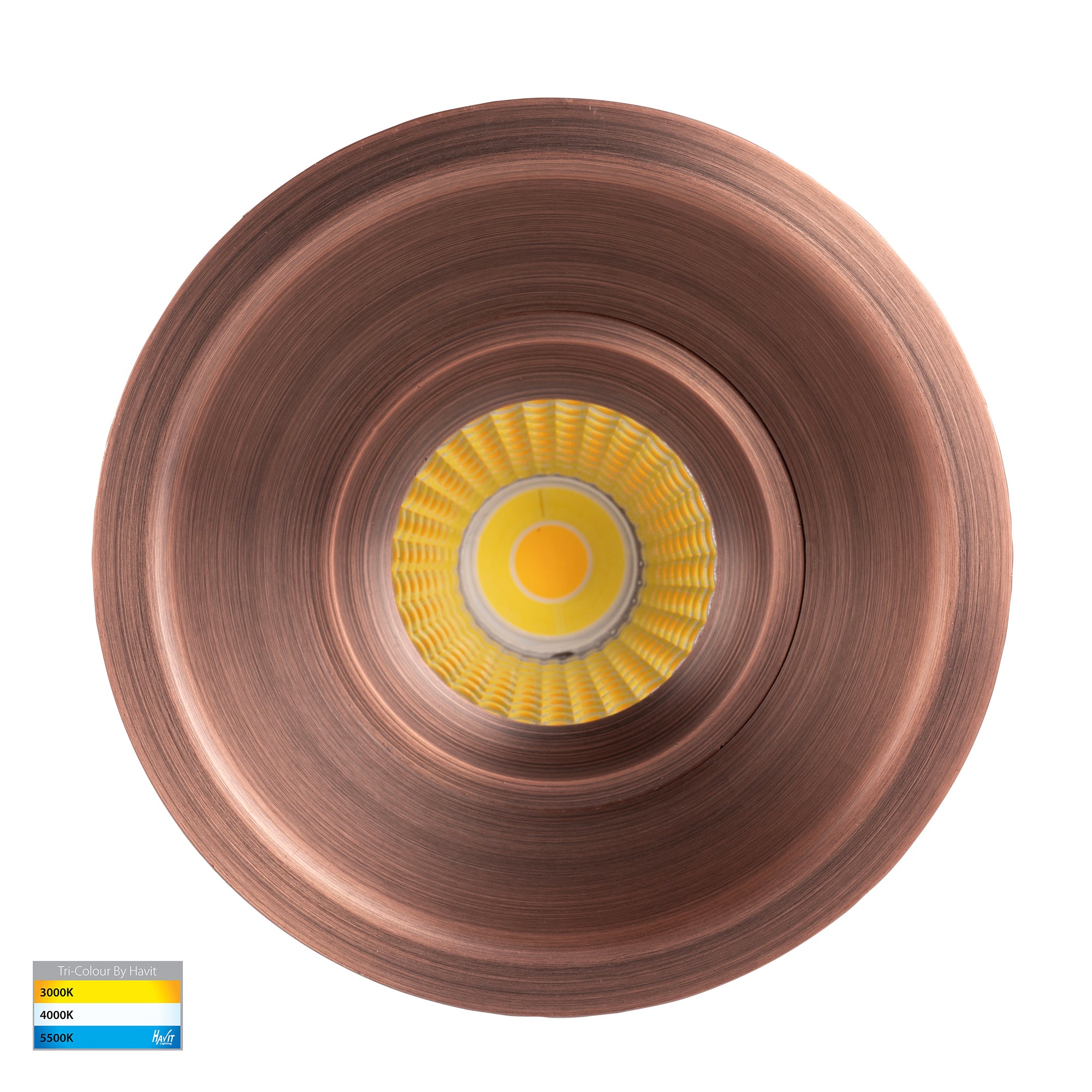 HV5514T-AB - Prime Antique Brass Fixed Deep LED Downlight