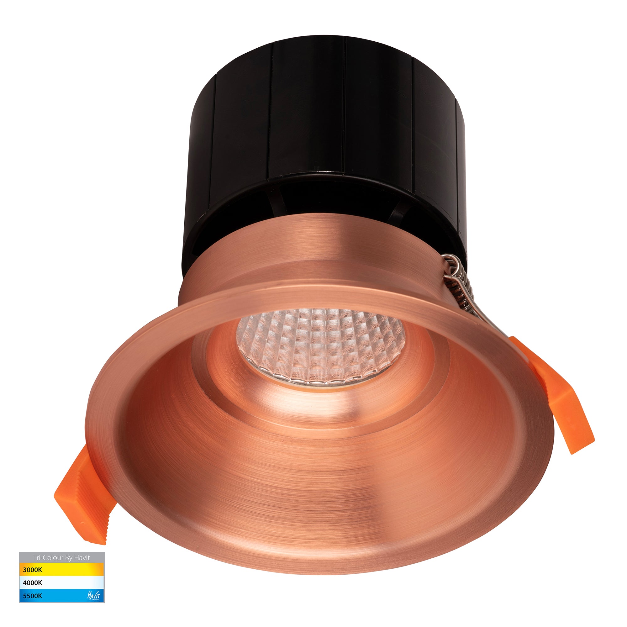 HV5514T-CP - Prime Copper Coloured Fixed Deep LED Downlight