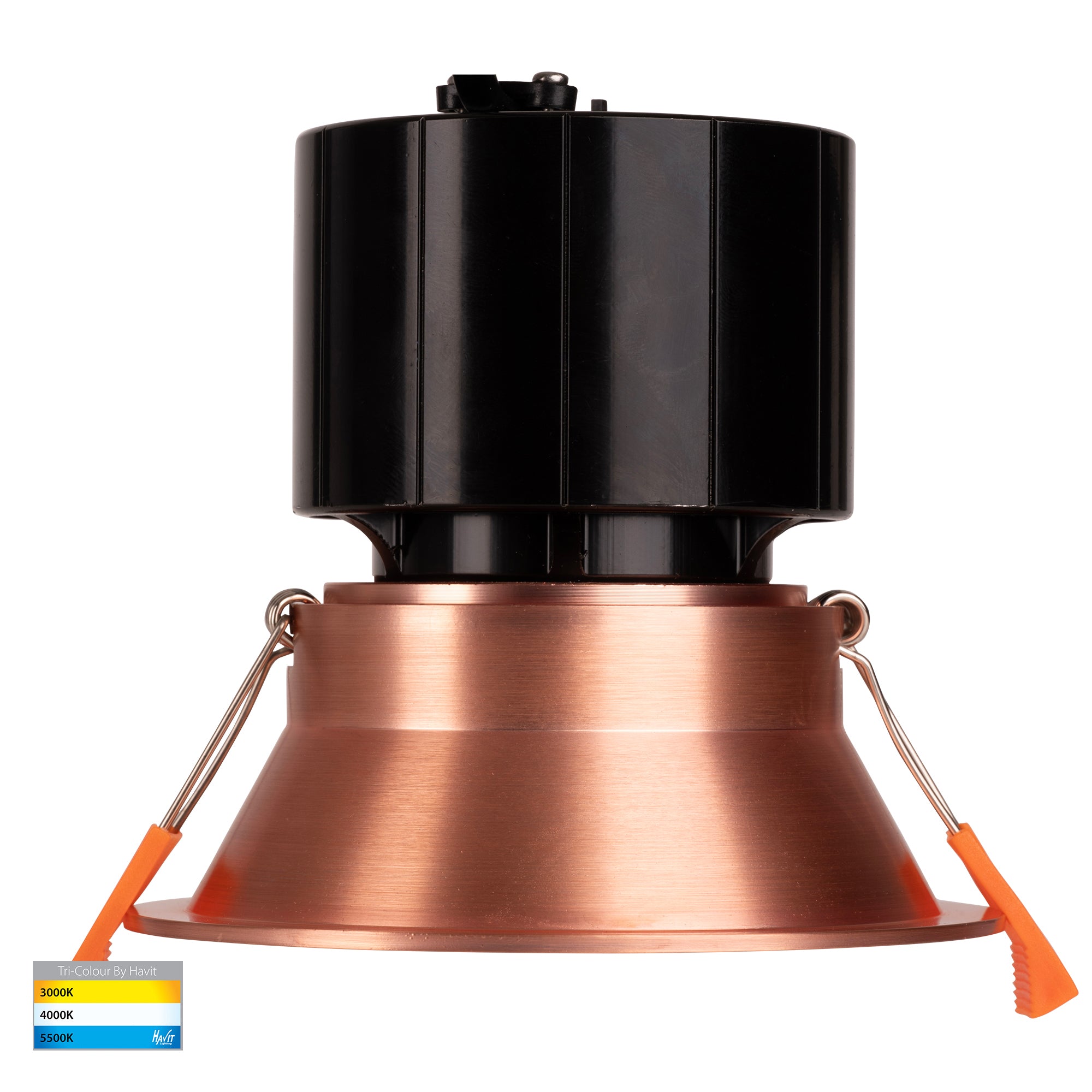 HV5514T-CP - Prime Copper Coloured Fixed Deep LED Downlight