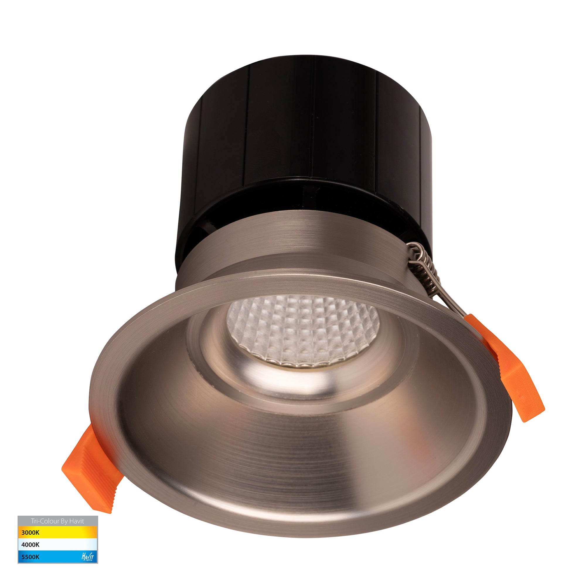 HV5514T-NK - Prime Nickel Coloured Fixed Deep LED Downlight