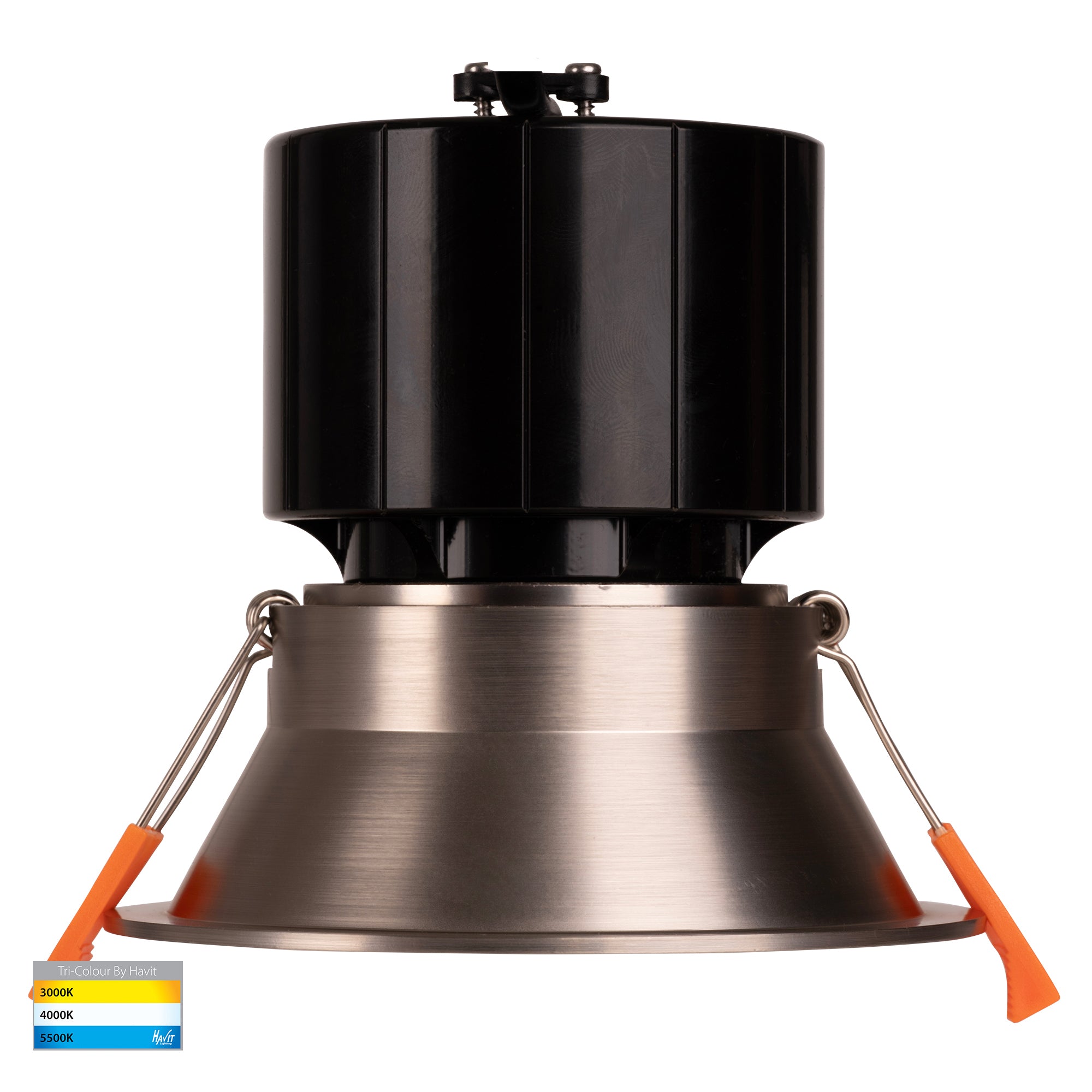 HV5514T-NK - Prime Nickel Coloured Fixed Deep LED Downlight