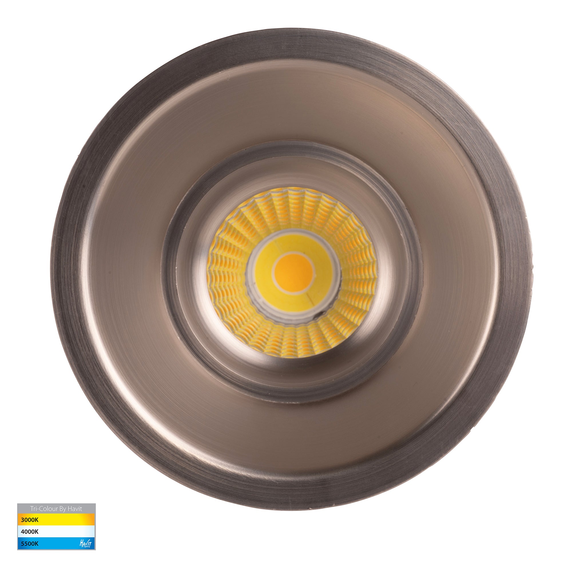 HV5514T-NK - Prime Nickel Coloured Fixed Deep LED Downlight
