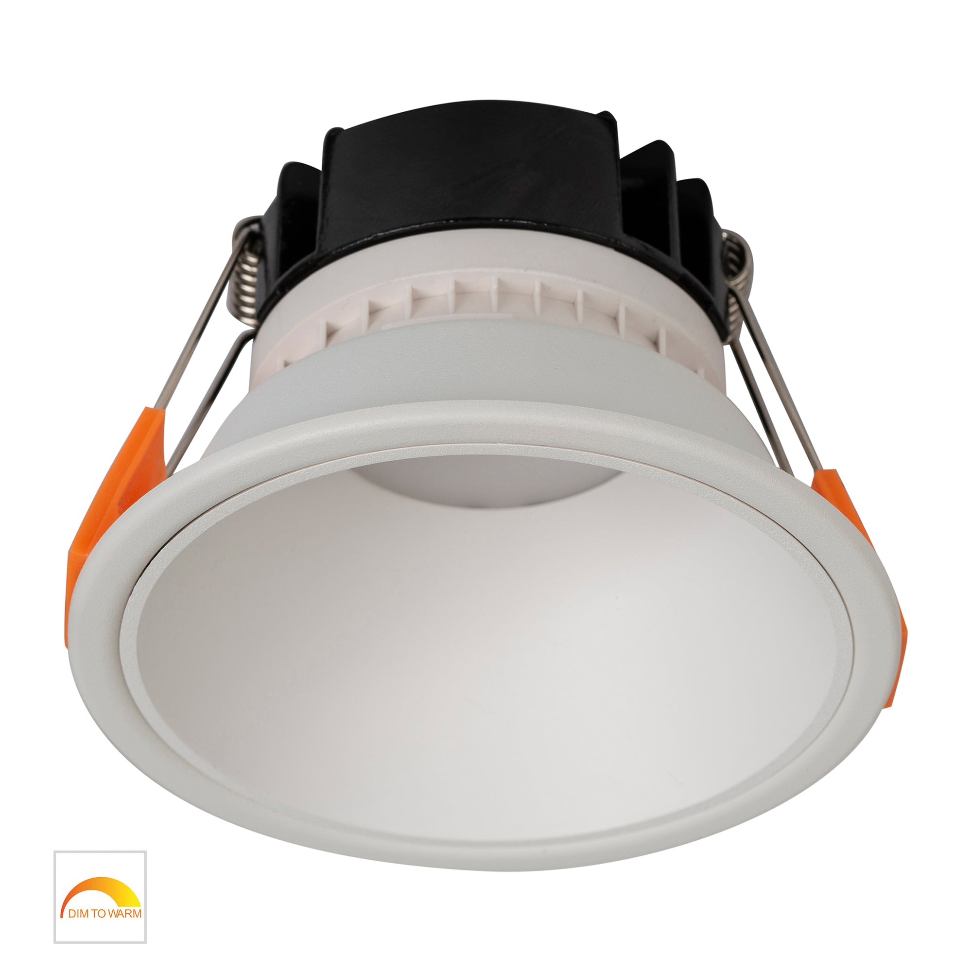 HV5528D2W-WW - Gleam White with White Insert Fixed Dim to Warm LED Downlight