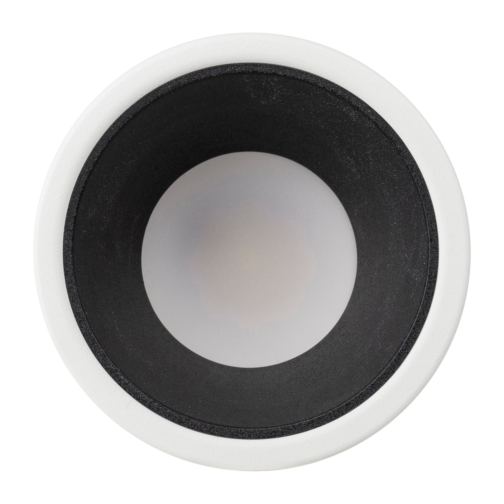 HV5529T-WB - Gleam White with Black Insert Tri Colour Fixed Deep LED Downlight
