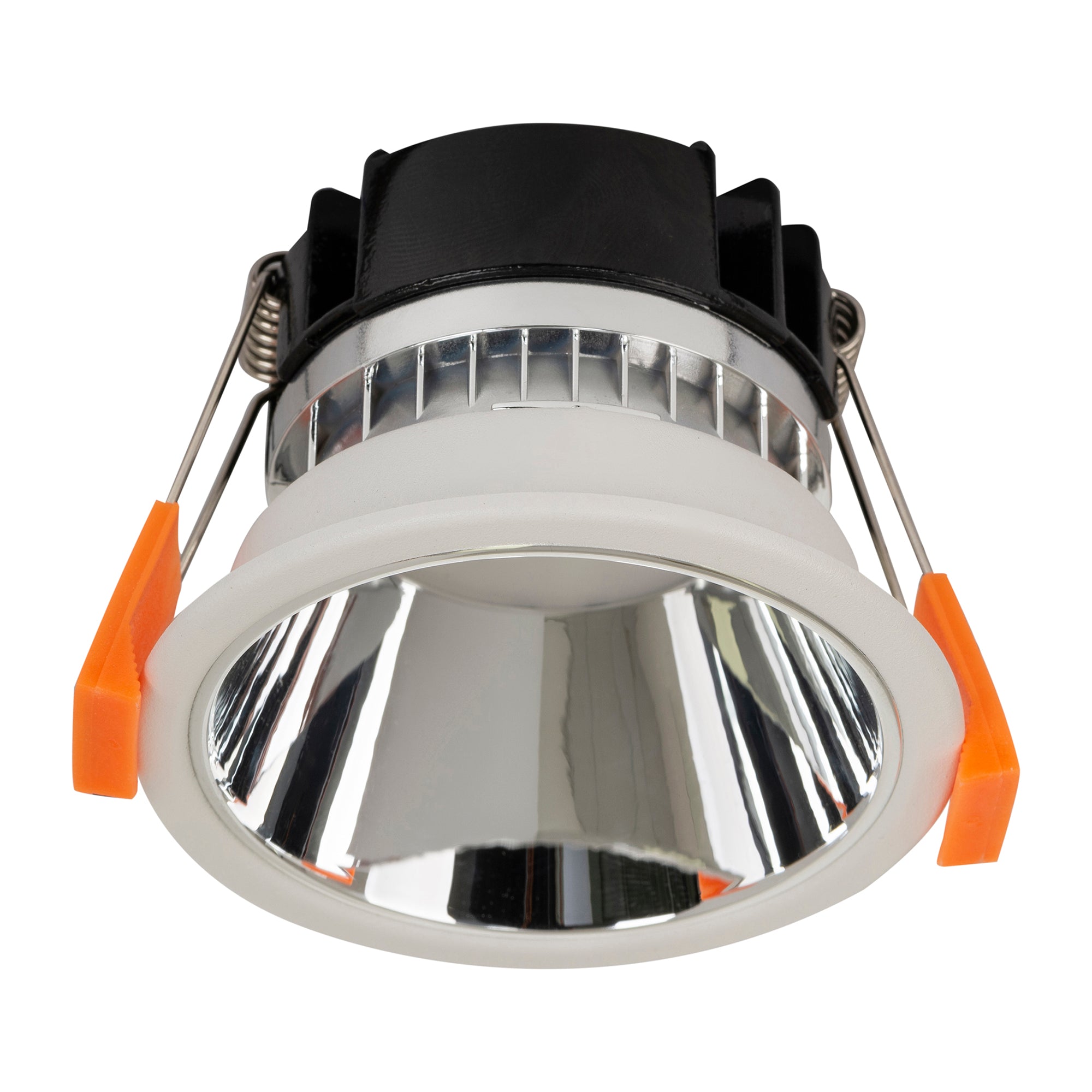 HV5529D2W-WC - Gleam White with Chrome Insert Fixed Dim to Warm LED Downlight