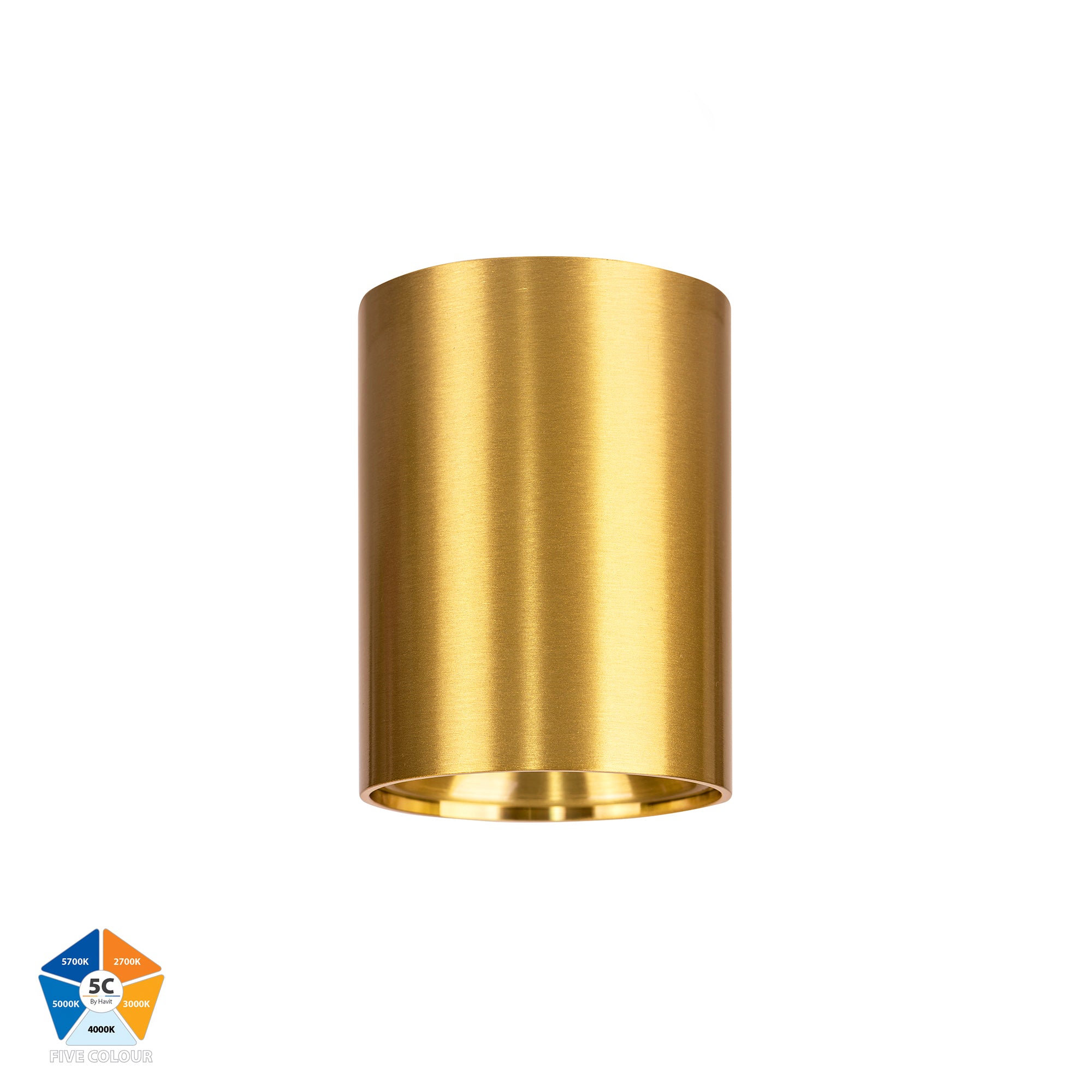 HV5841S-BR | HV5841S-BR-12V  - Nella Brass 7w Surface Mounted LED Downlight