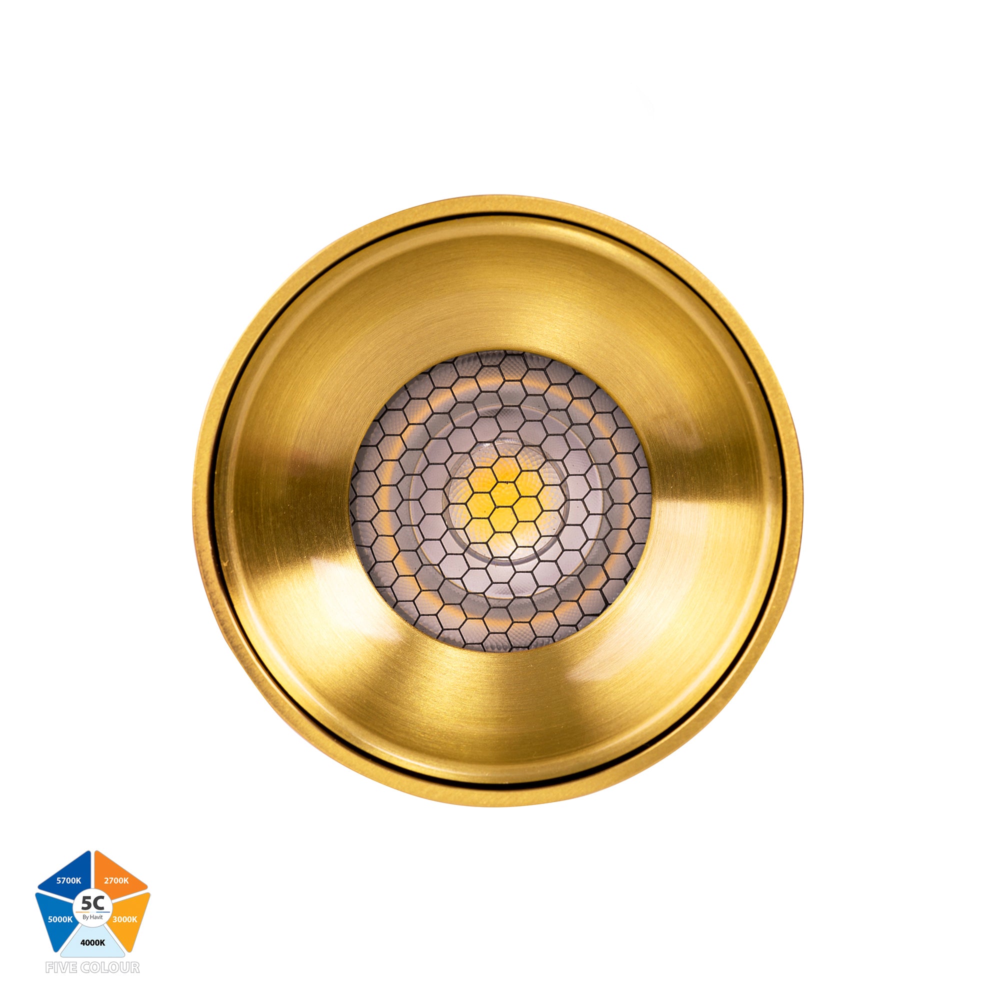 HV5842S-BR | HV5842S-BR-12V - Nella Brass 12w Surface Mounted LED Downlight