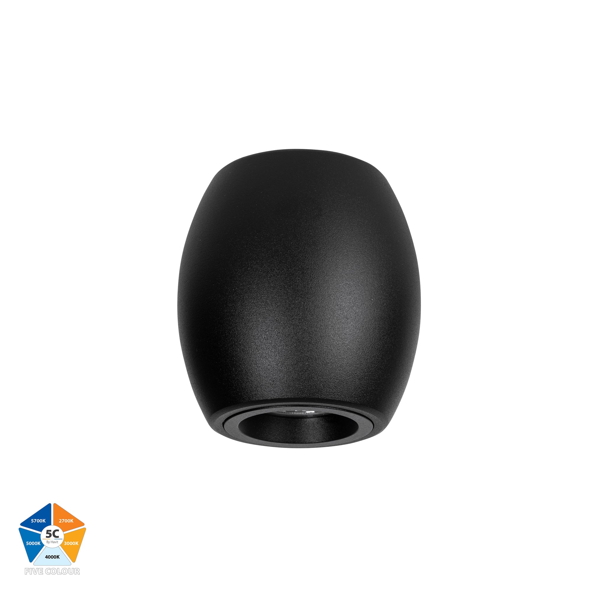HV5848S-BLK - Nella Black 7w Surface Mounted LED Downlight