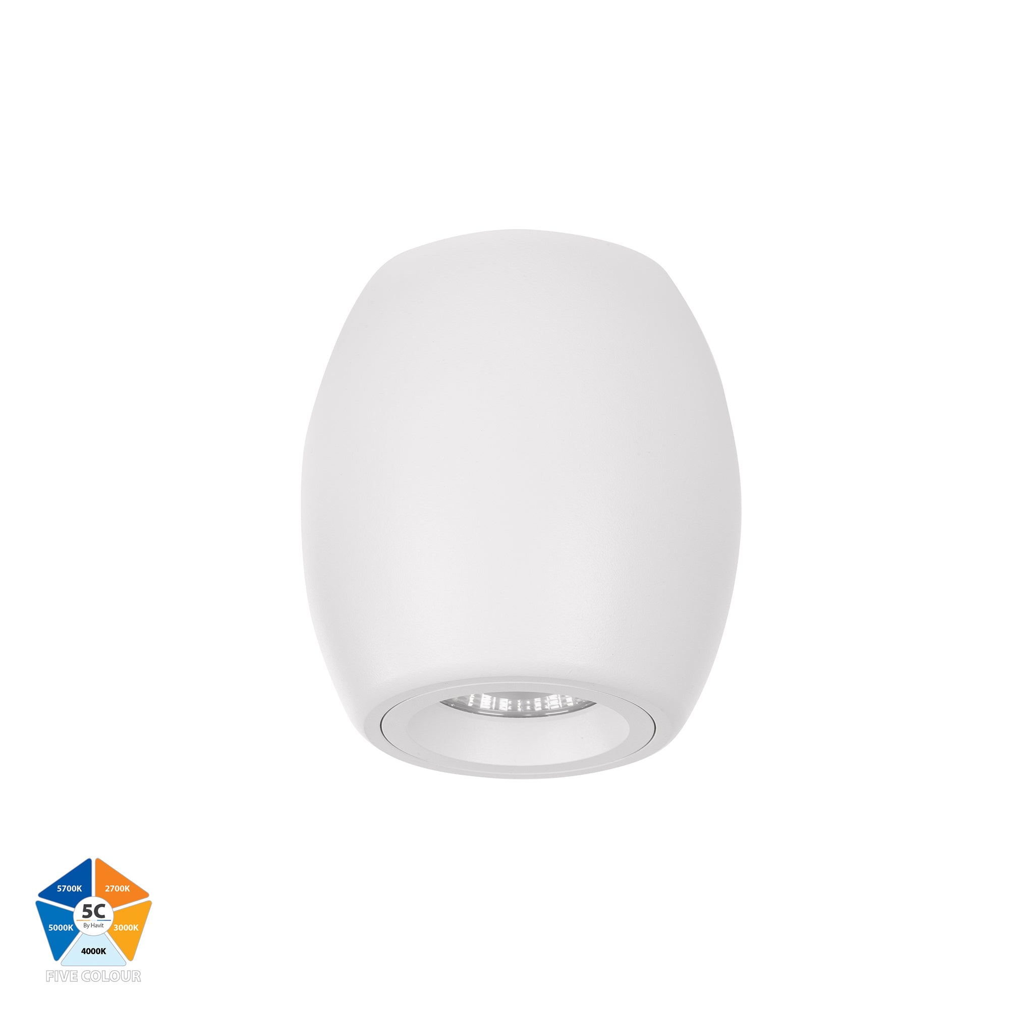 HV5848S-WHT - Nella White 7w Surface Mounted LED Downlight