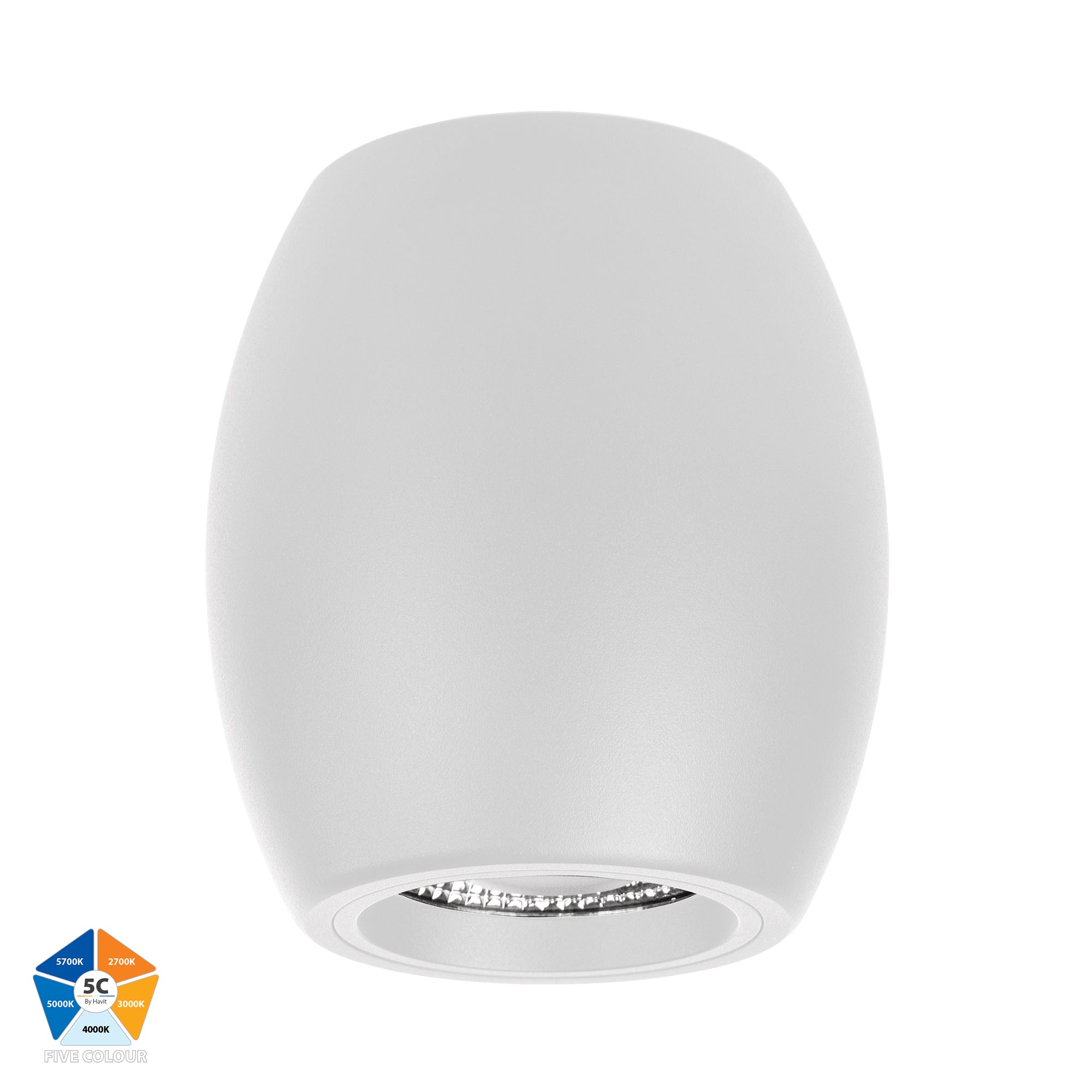 HV5849S-WHT - Nella White 12w Surface Mounted LED Downlight