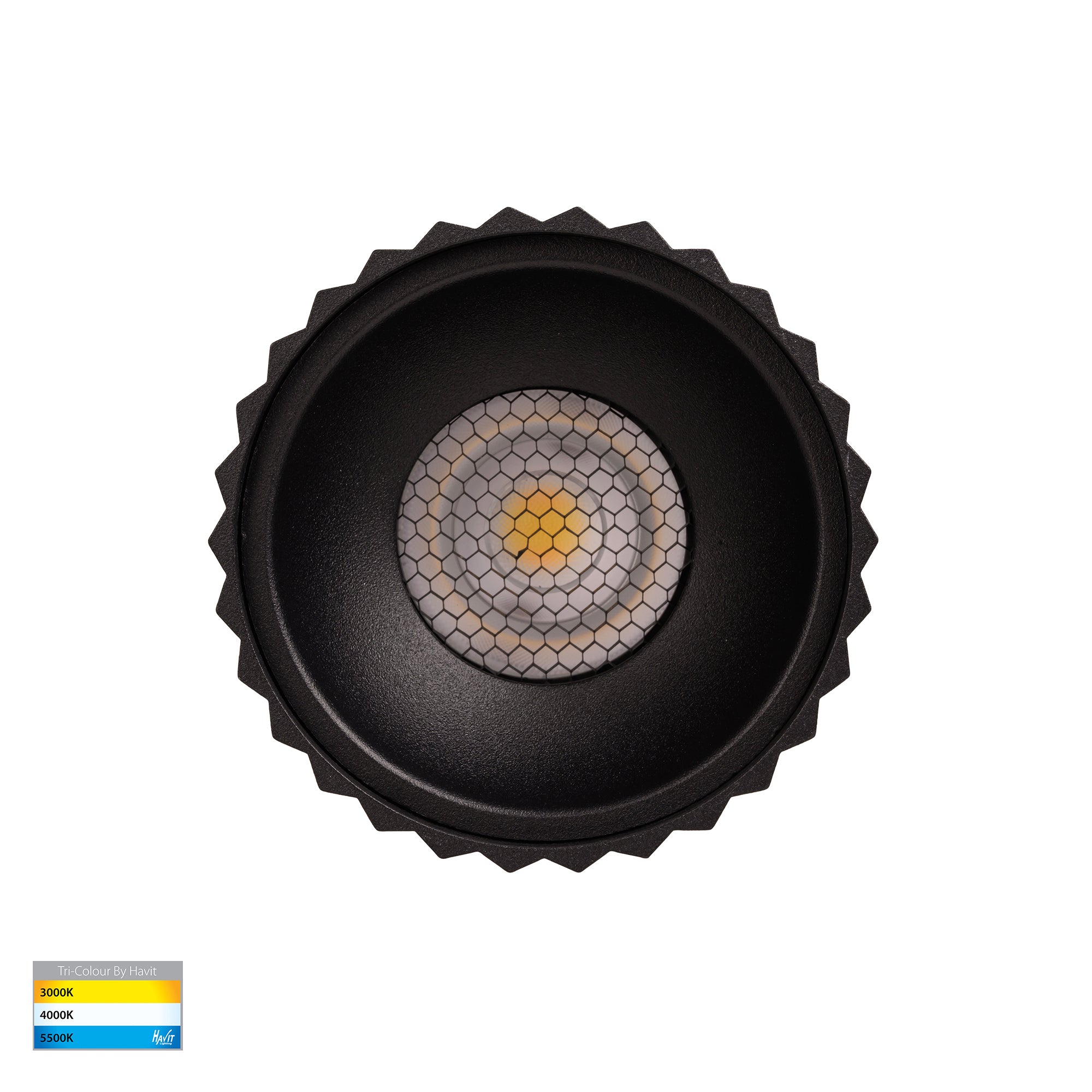 HV5852S-BLK-EXT | HV5852S-BLK-EXT-12V  - Nella Black 12w Surface Mounted LED Downlight