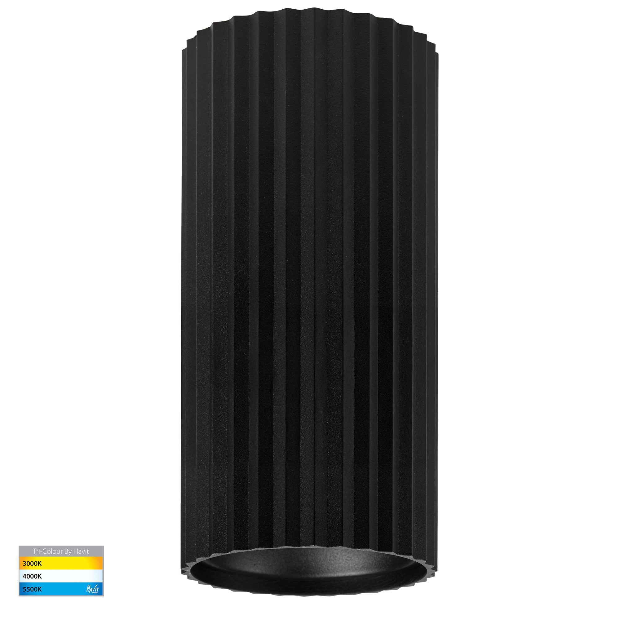 HV5852S-BLK-EXT | HV5852S-BLK-EXT-12V  - Nella Black 12w Surface Mounted LED Downlight