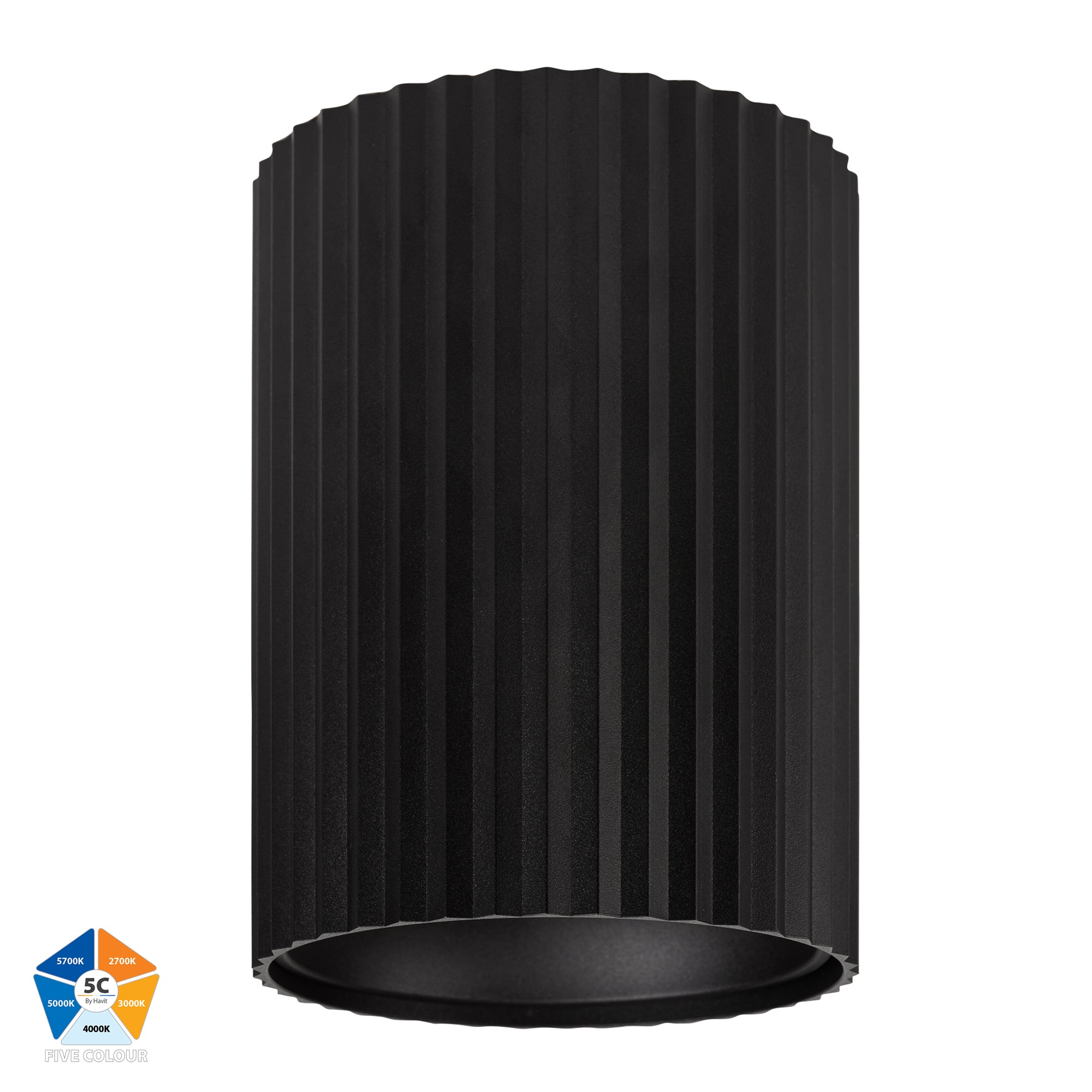 HV5854S-BLK | HV5854S-BLK-12V  - Nella Black 24w Surface Mounted LED Downlight
