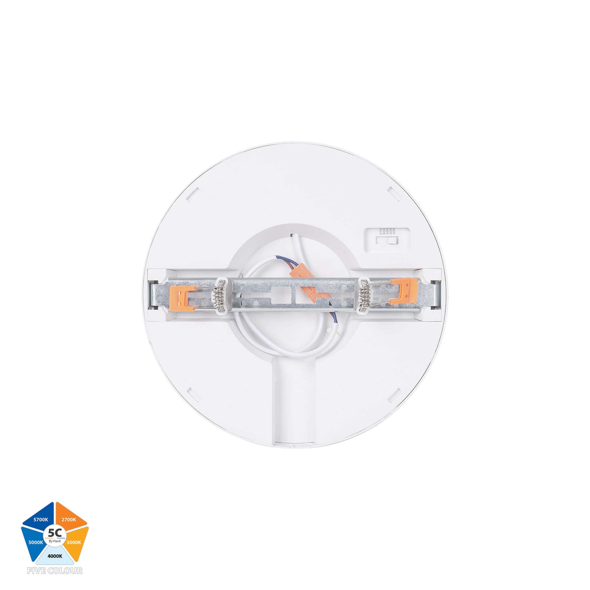 HV5863S-WHT - Auster White 18w LED Ceiling Mounted Oyster Light