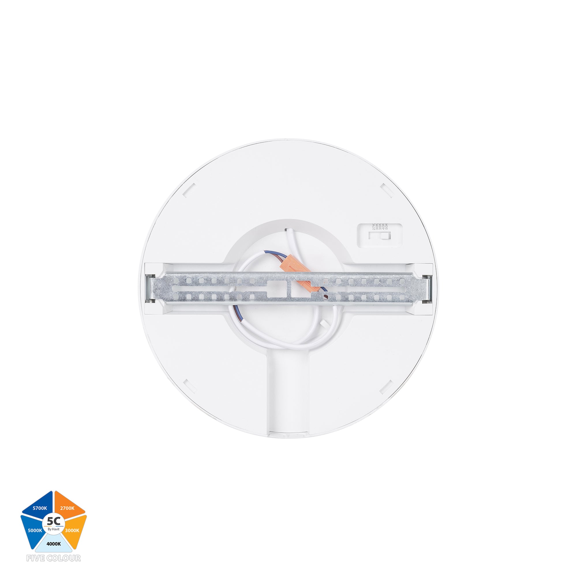 HV5863S-WHT - Auster White 18w LED Ceiling Mounted Oyster Light