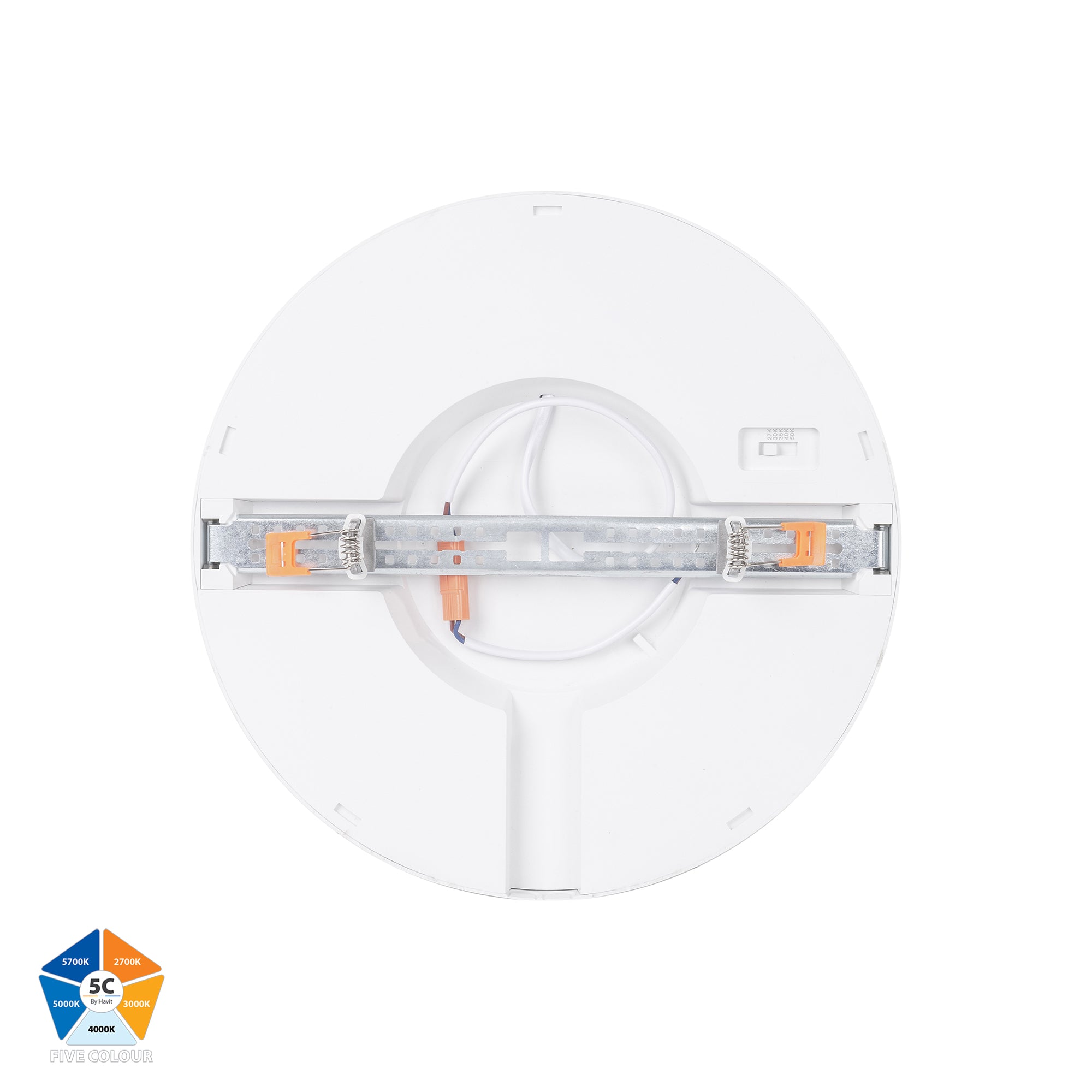 HV5864S-WHT - Auster White 24w LED Ceiling Mounted Oyster Light