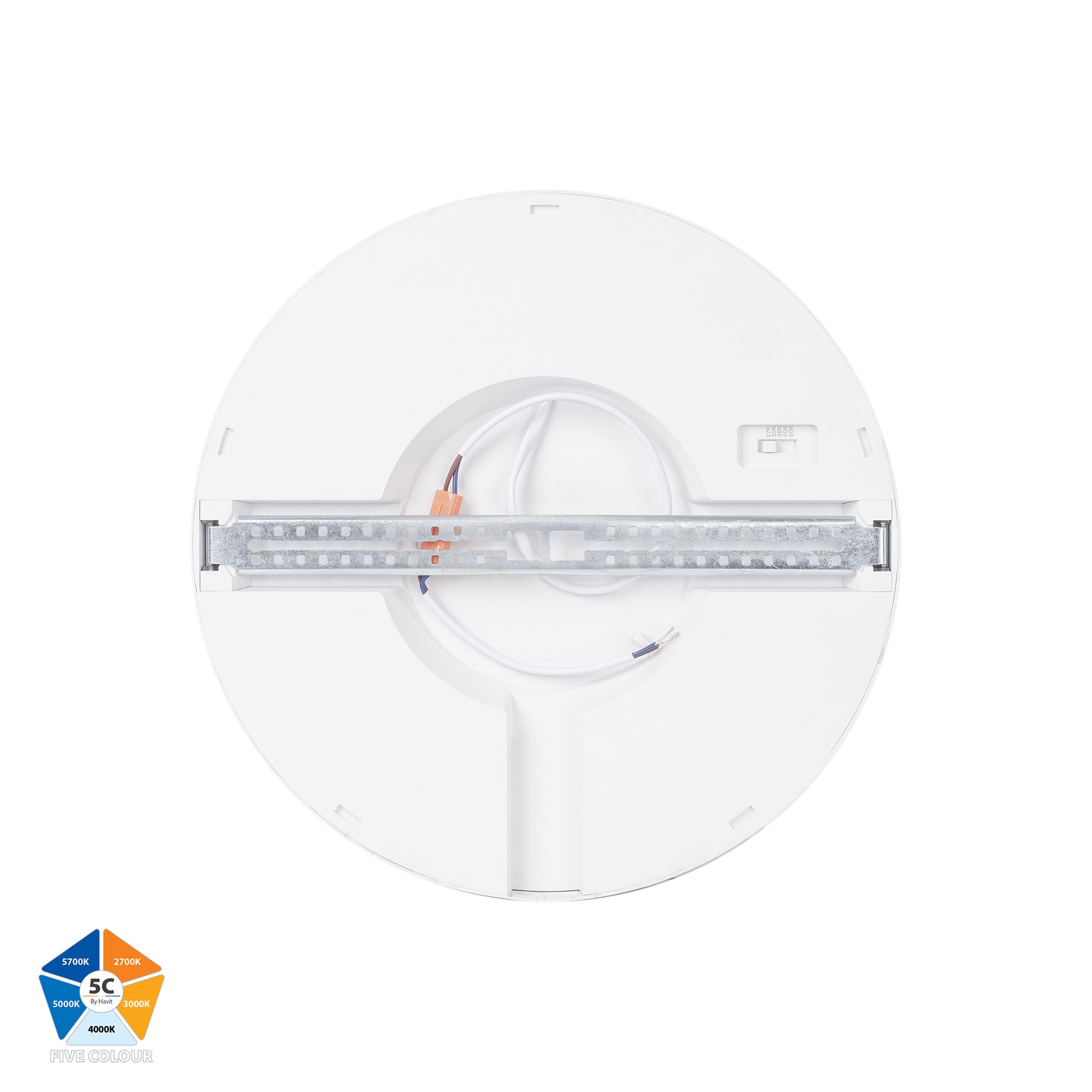 HV5864S-WHT - Auster White 24w LED Ceiling Mounted Oyster Light
