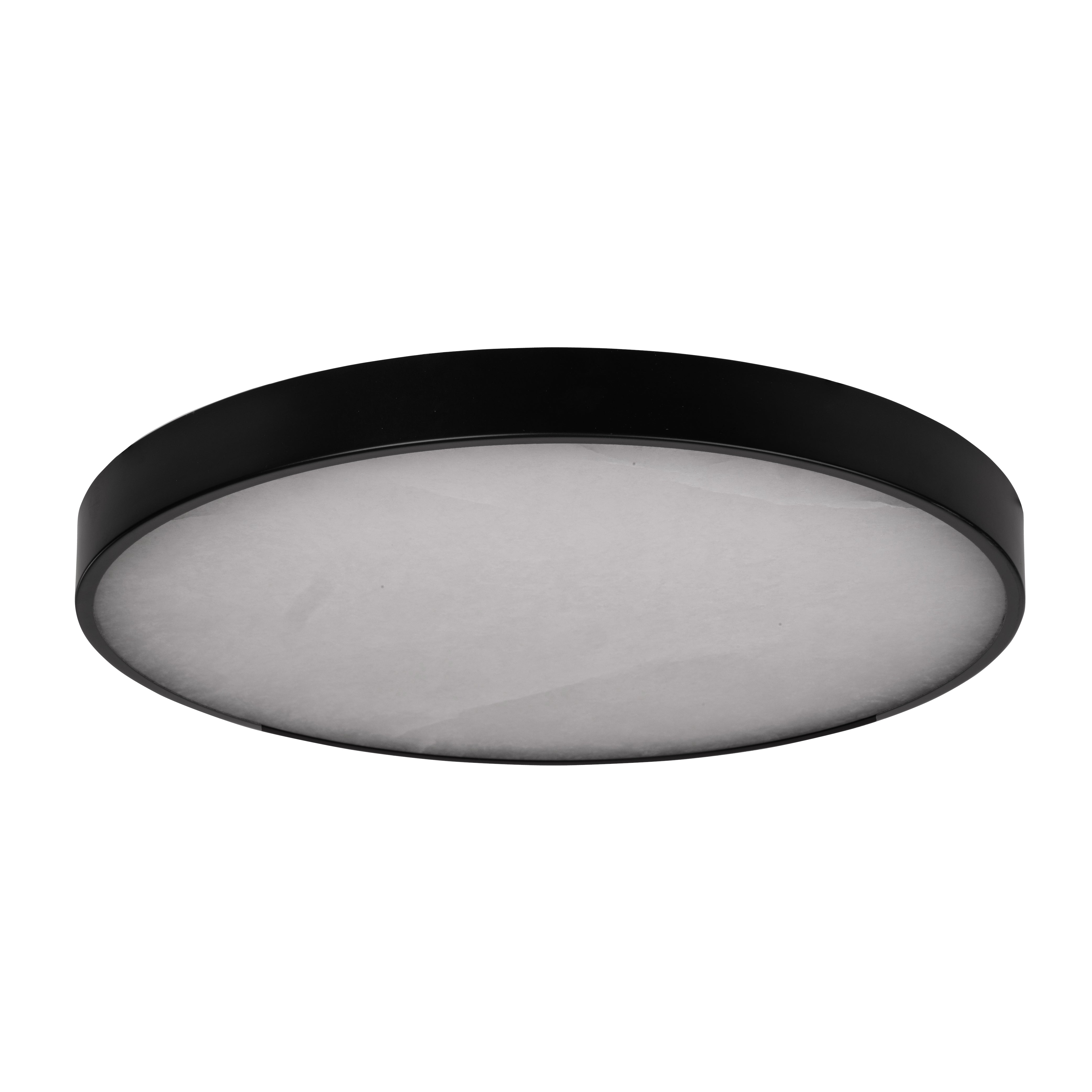 HV5865-4-BLKALB - Auster Black Trim with Alabaster Glass to suit HV5865S-WHT