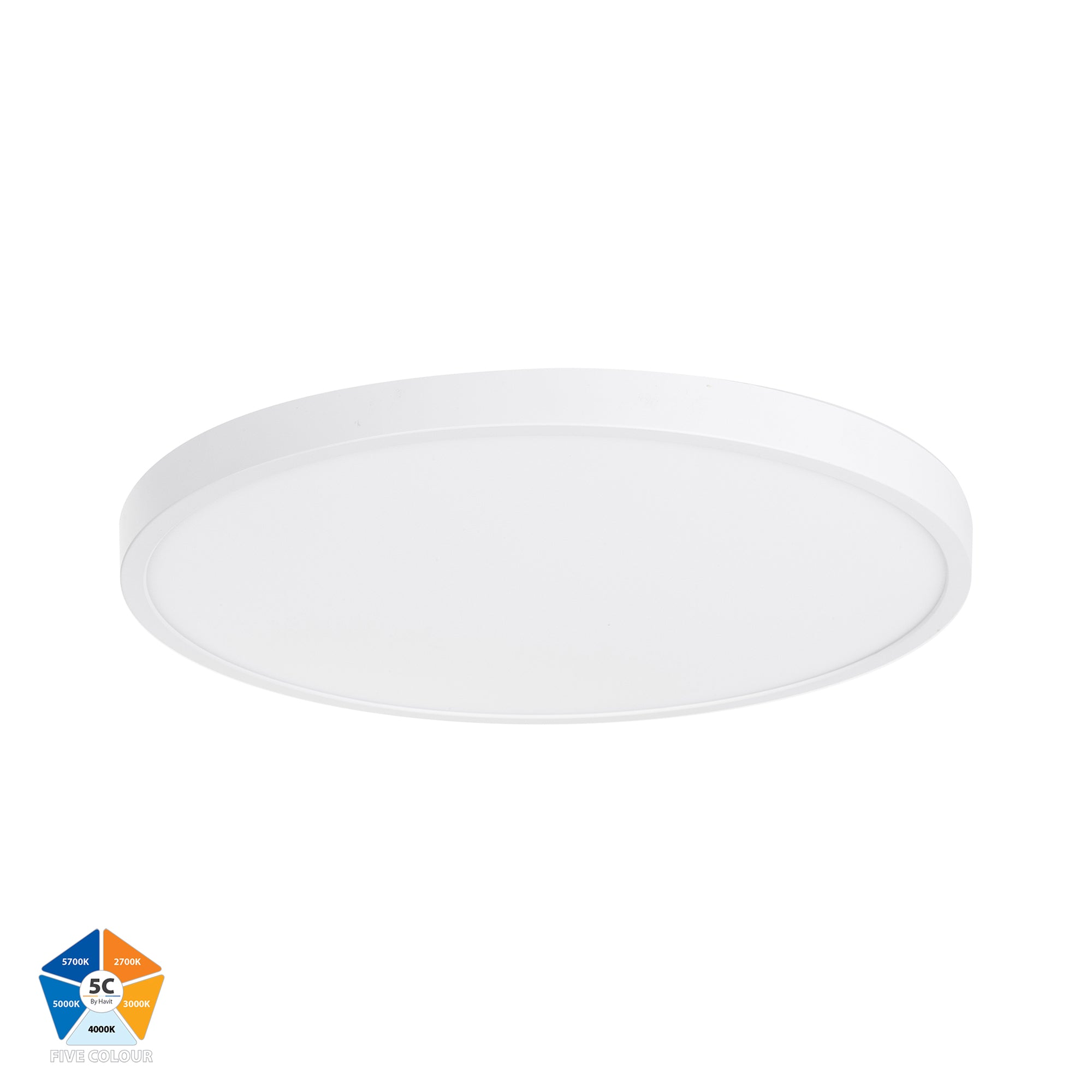HV5865S-WHT - Auster White 36w LED Ceiling Mounted Oyster Light