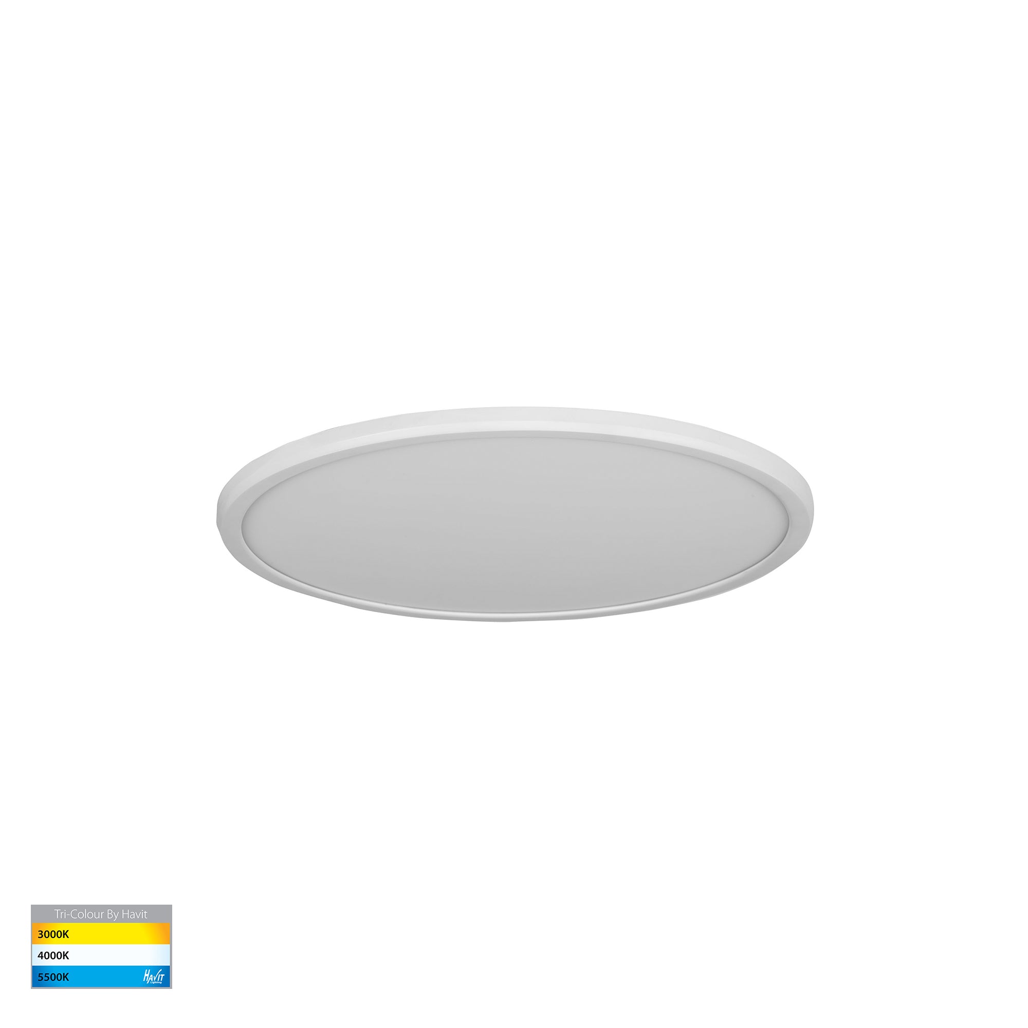 HV5876T-WHT - Slim White 16w LED Ceiling Mounted Oyster Light