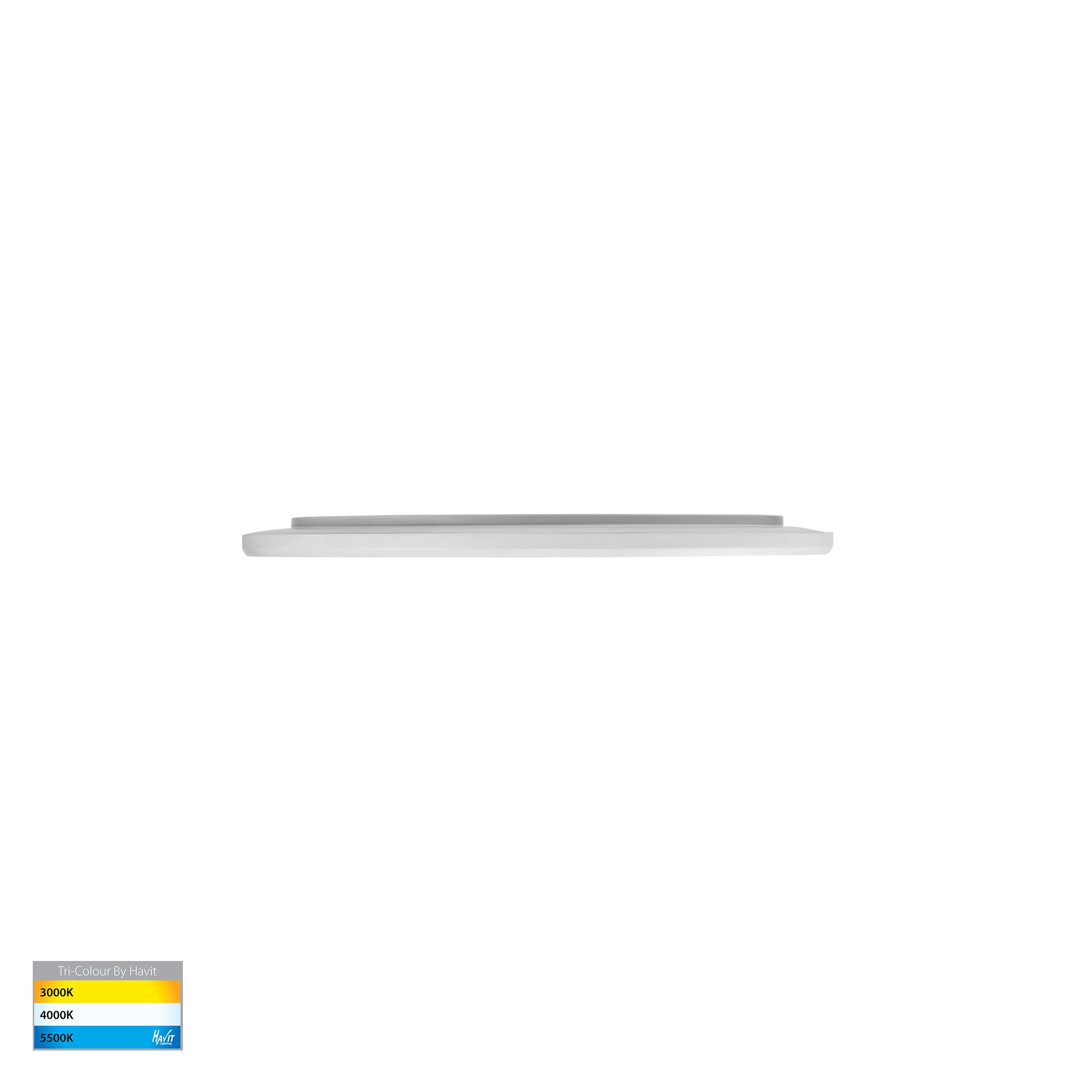 HV5876T-WHT - Slim White 16w LED Ceiling Mounted Oyster Light
