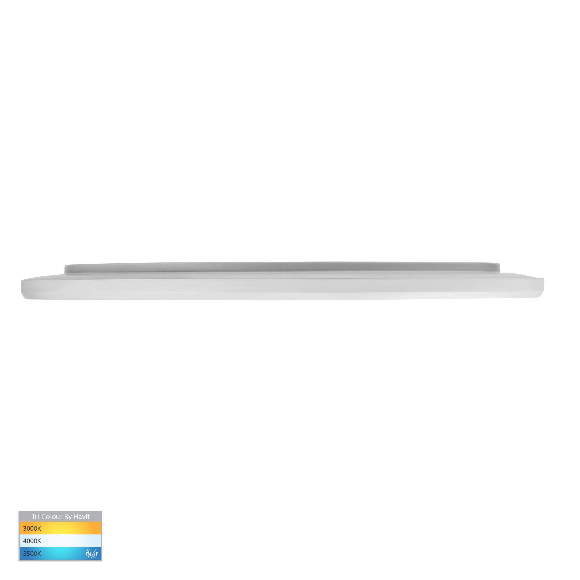 HV5879T-WHT - Slim White 40w LED Ceiling Mounted Oyster Light