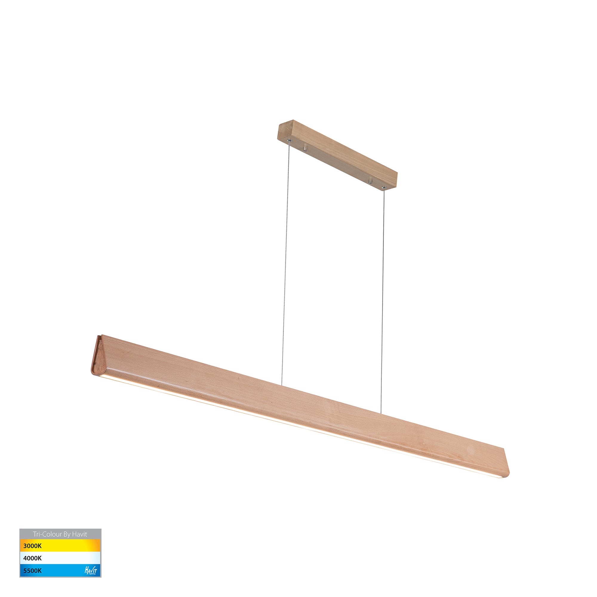 HV6013T-BEECH - Opex Beech Timber 1200mm Linear Pendant