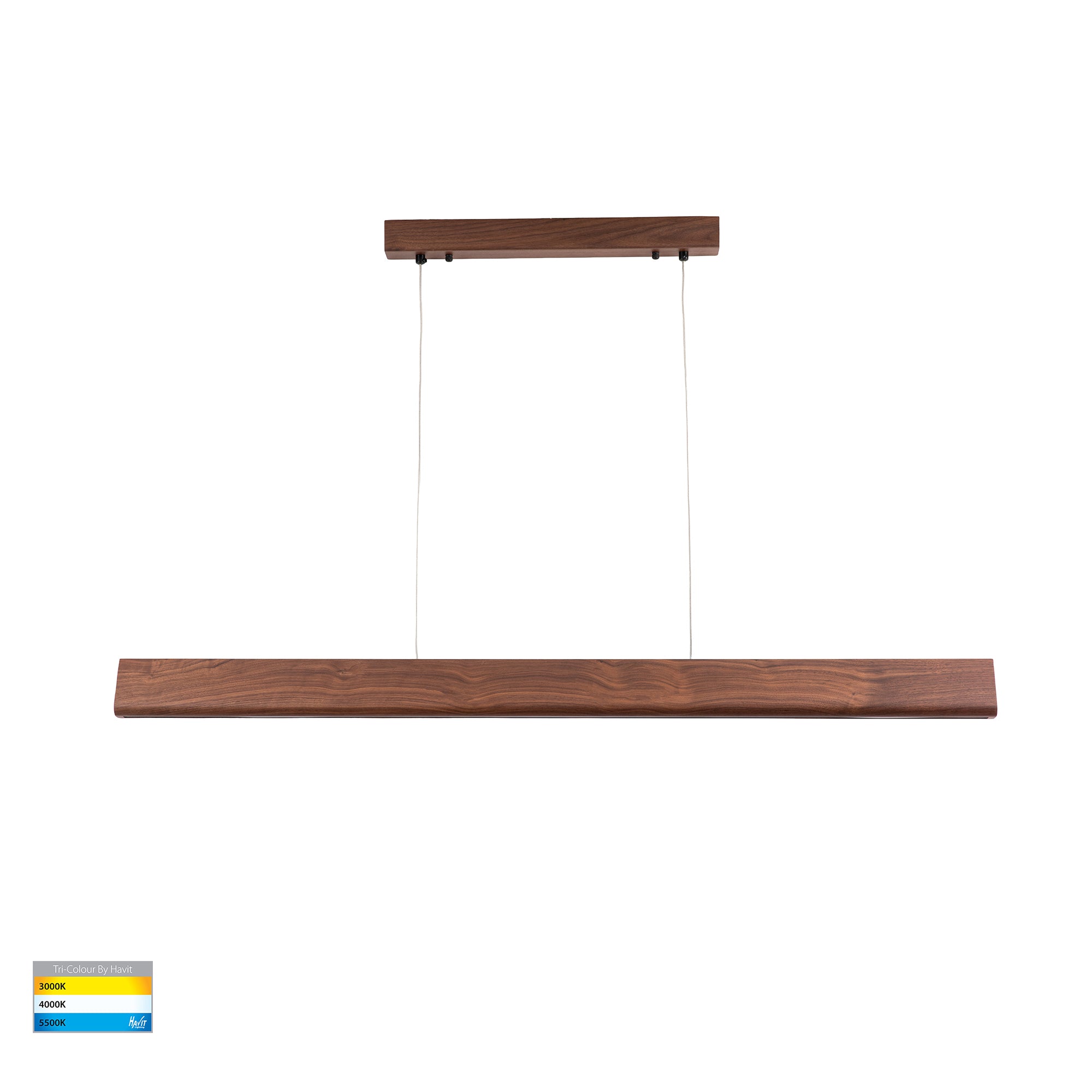 HV6014T - Opex Walnut Timber 1800mm Linear Pendant