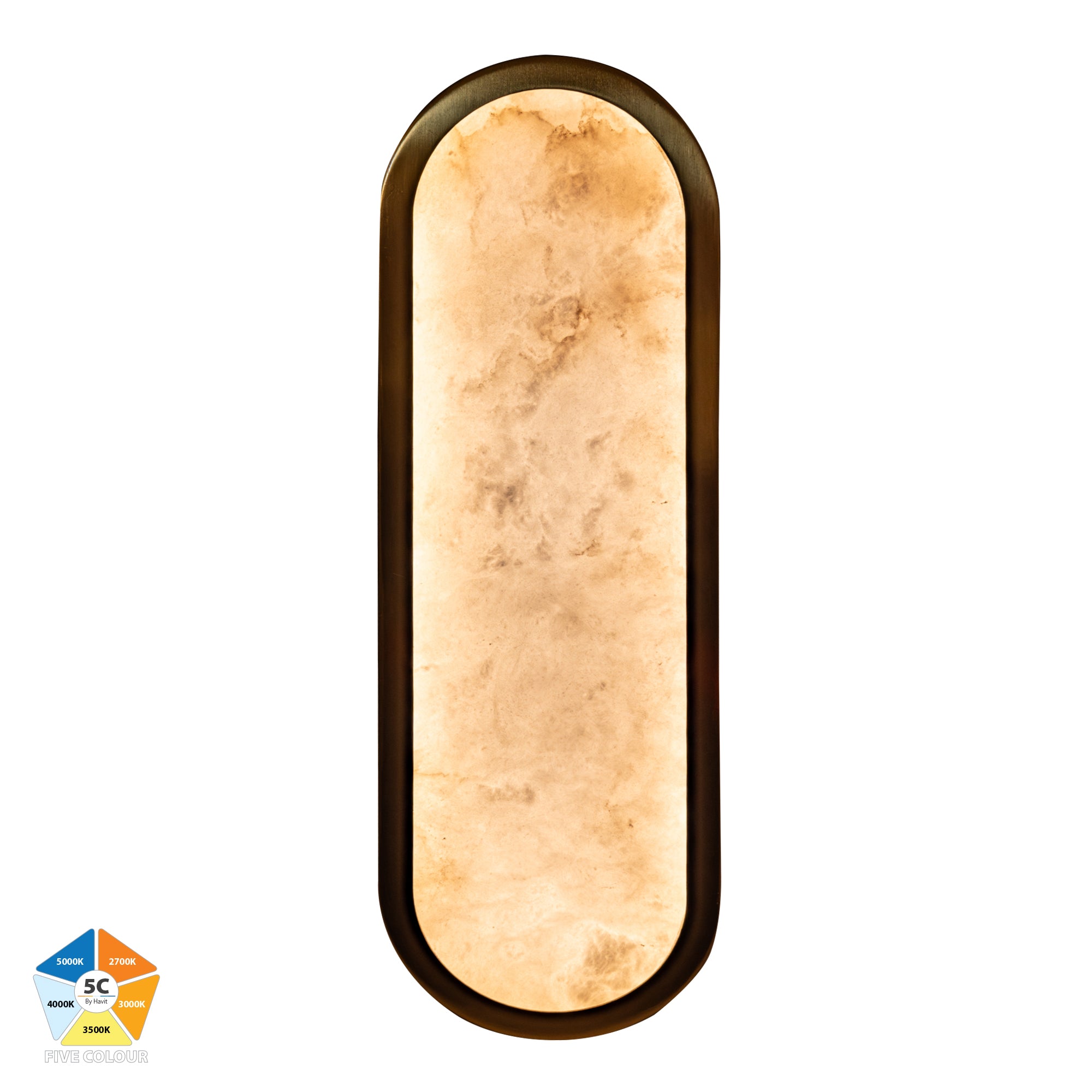 HV8011S-GLDALB - Auster Gold with Alabaster Glass Wall Light