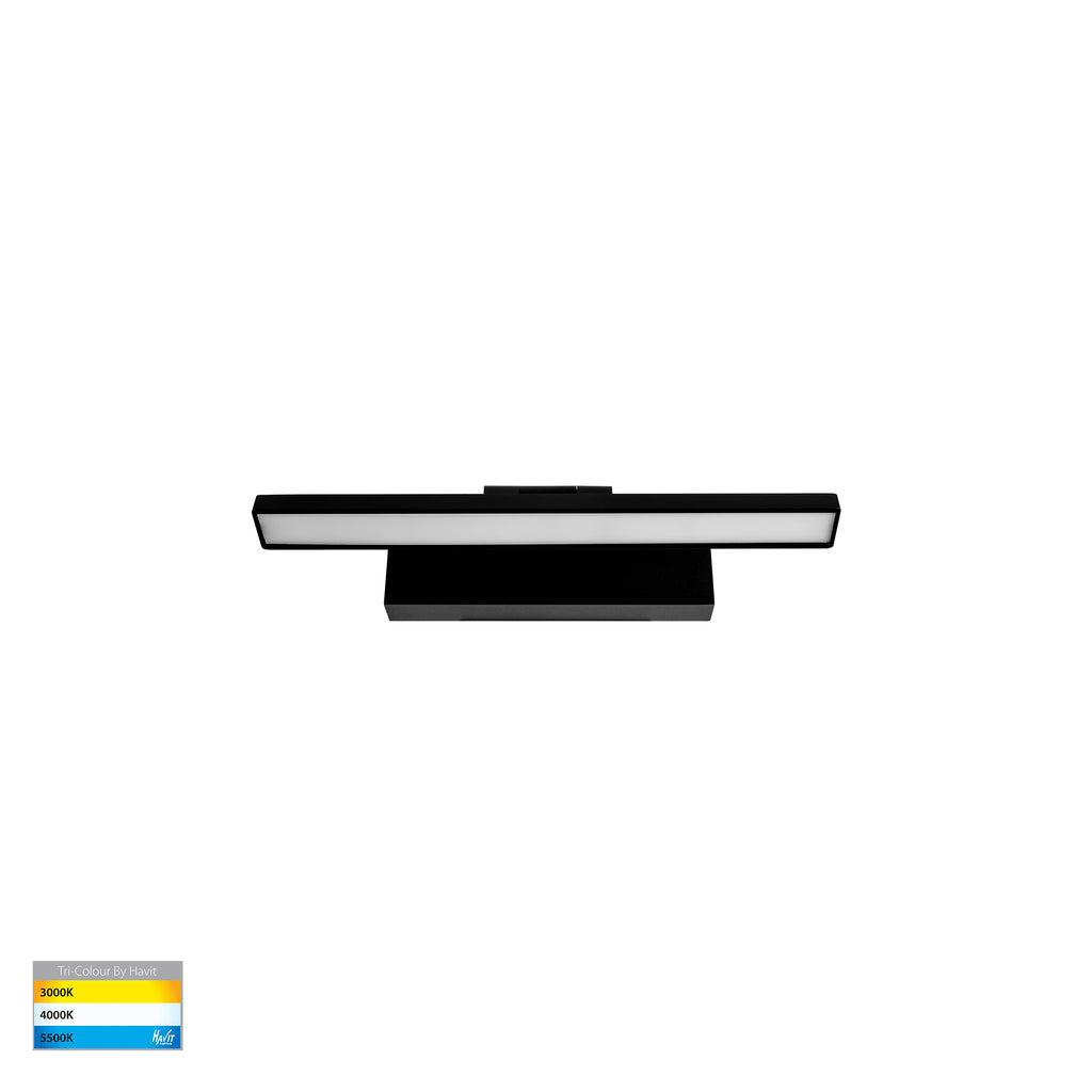 HV8101T-BLK - Vanita Black 400mm Adjustable Wall Light