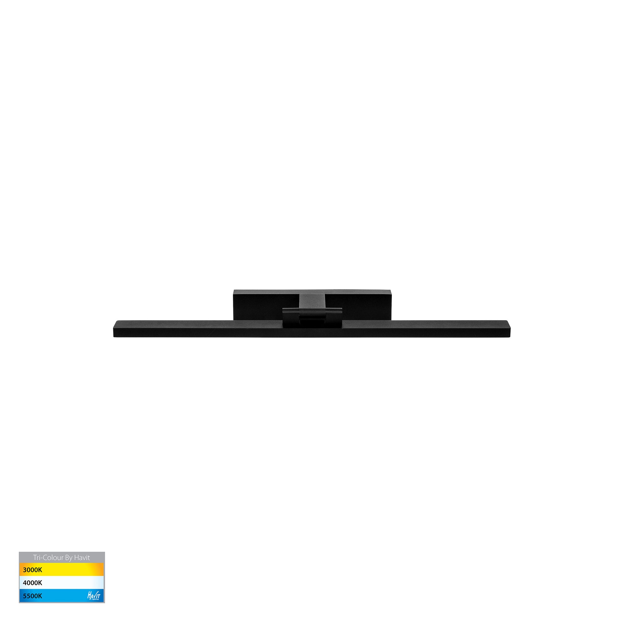 HV8102T-BLK - Vanita Black 600mm Adjustable Wall Light