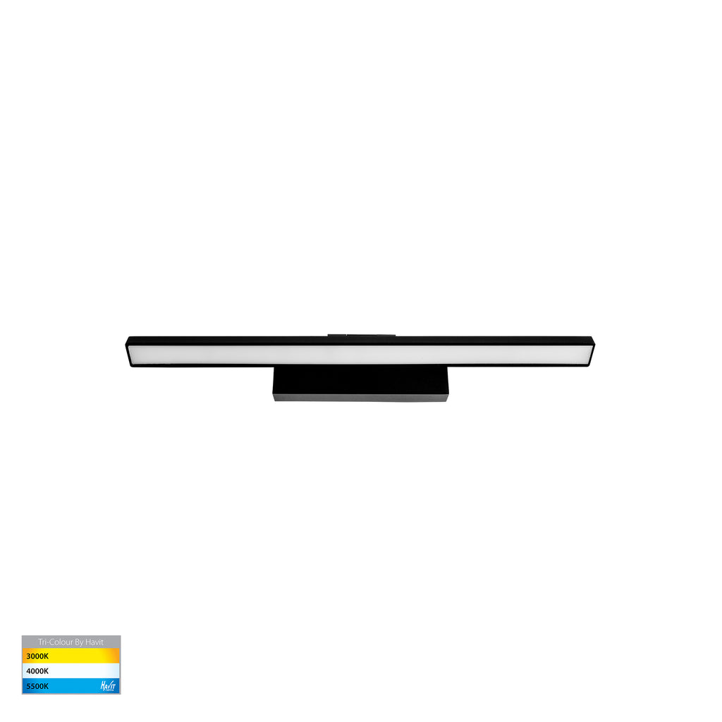 HV8102T-BLK - Vanita Black 600mm Adjustable Wall Light