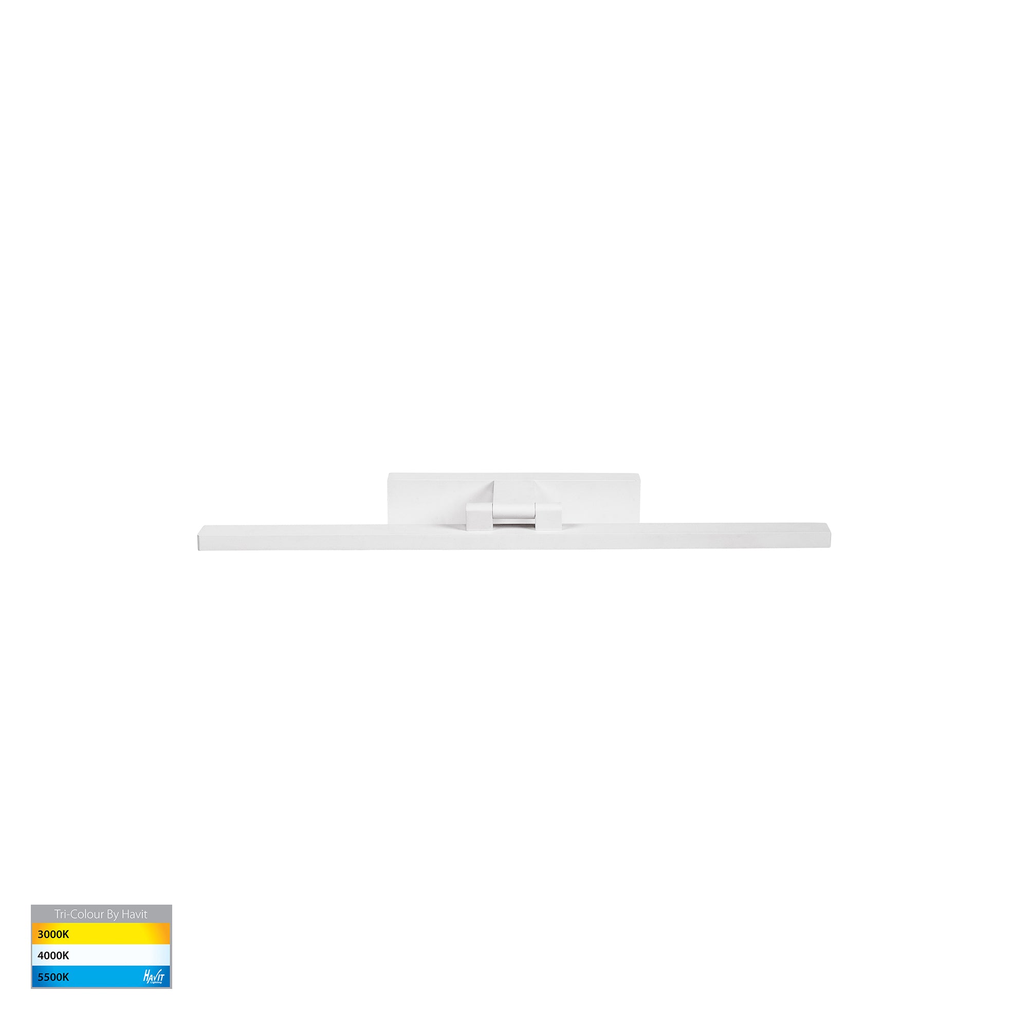 HV8102T-WHT - Vanita White 600mm Adjustable Wall Light