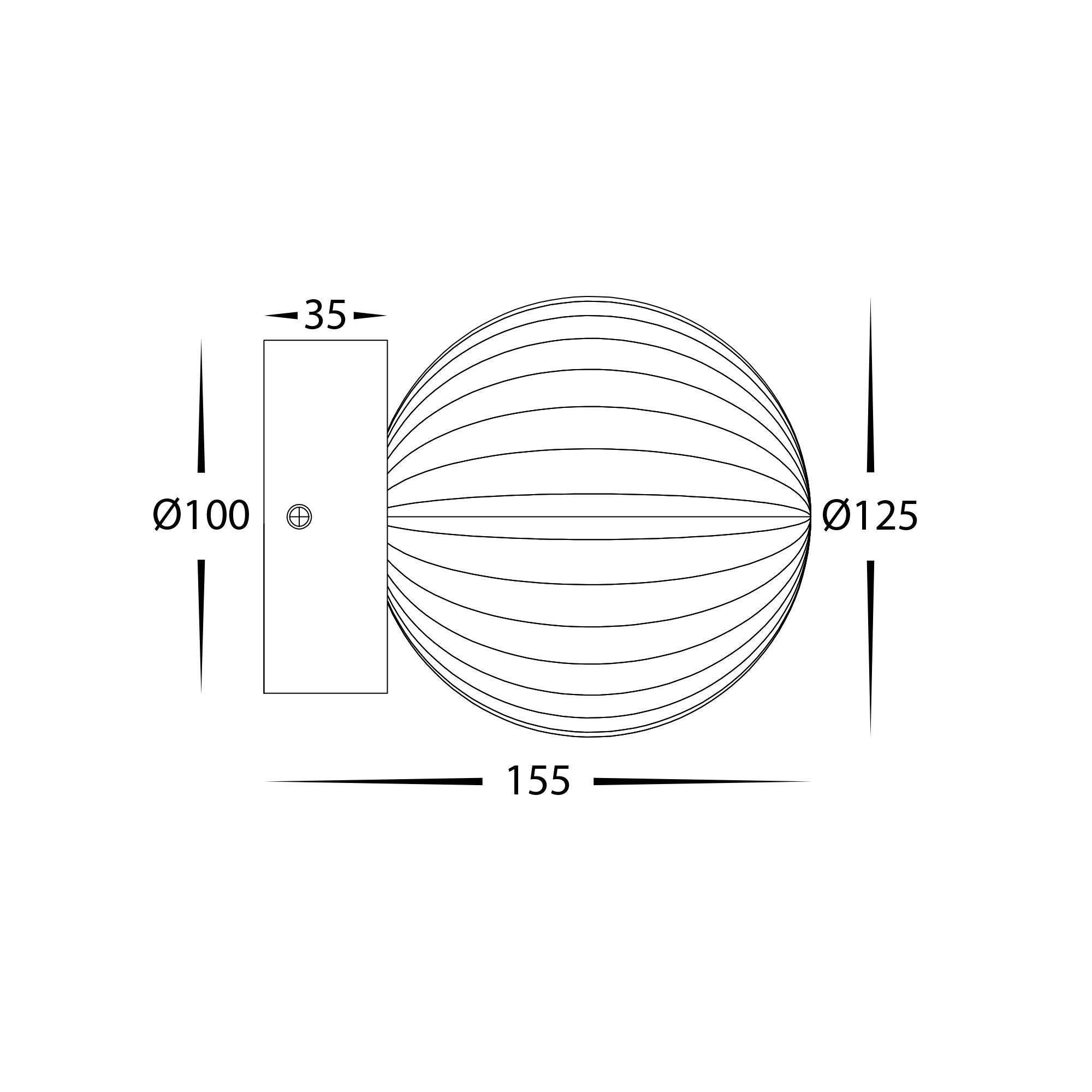 HV8301W-ASH - Lengu Ashwood Timber Wall Light
