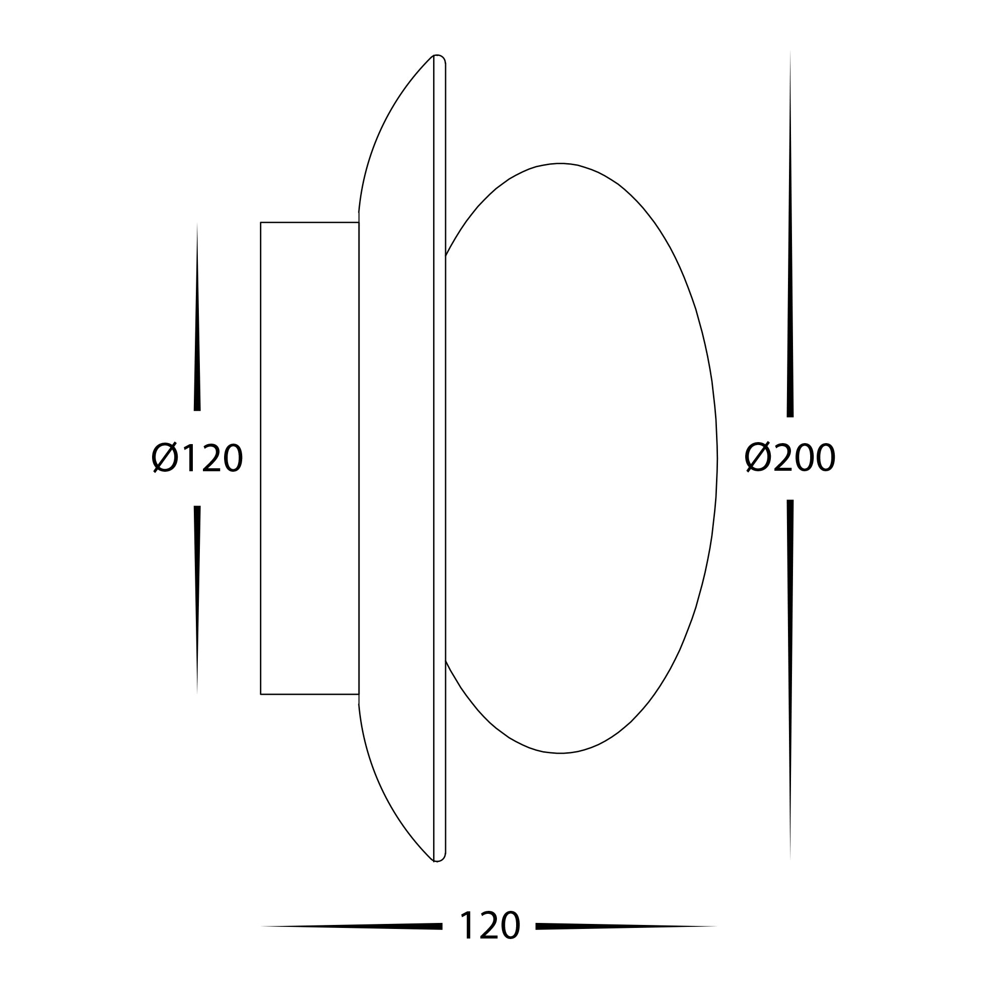 HV8302W-WALNUT - Holz Walnut Timber Wall Light