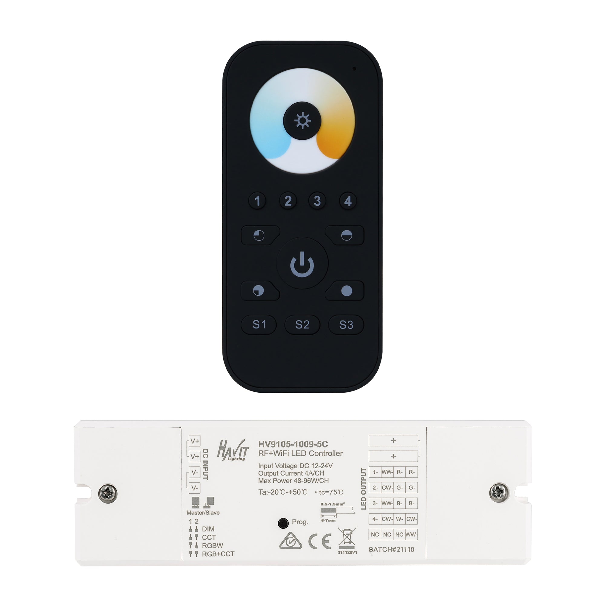 HV9102-2819CCT+5C - CT Remote Controller + RF & WIFI Receiver