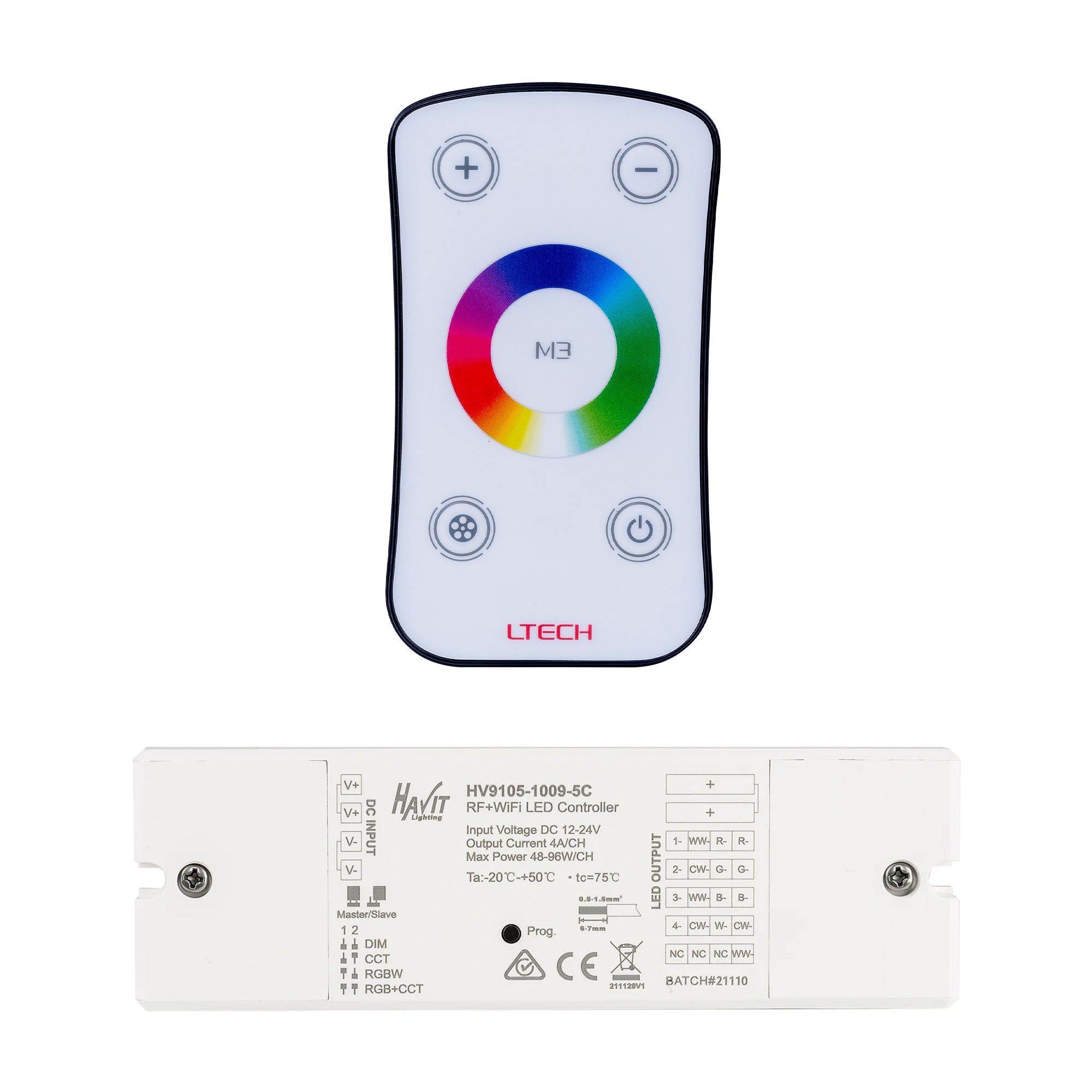 HV9102-M3+M4-5A - RGB LED Strip Remote Controller