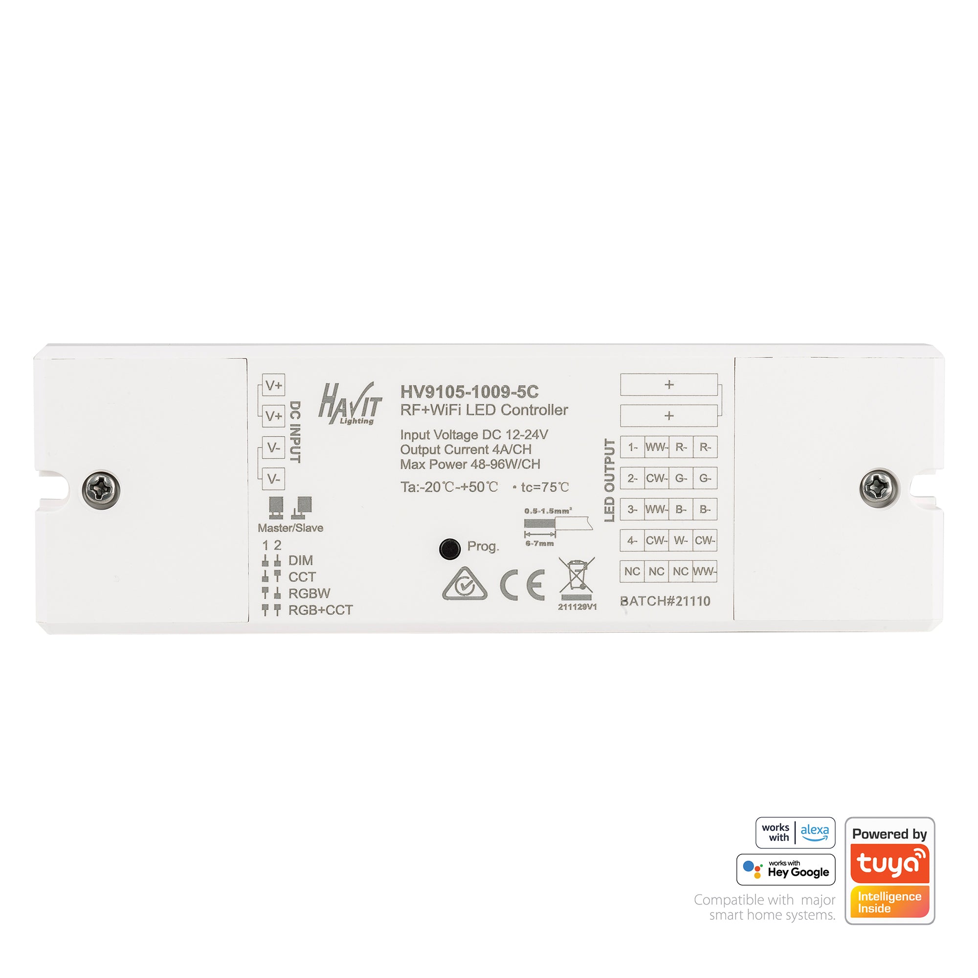 HV9102-2819RGBW+5C - RGBW Remote Controller + RF & WIFI Receiver