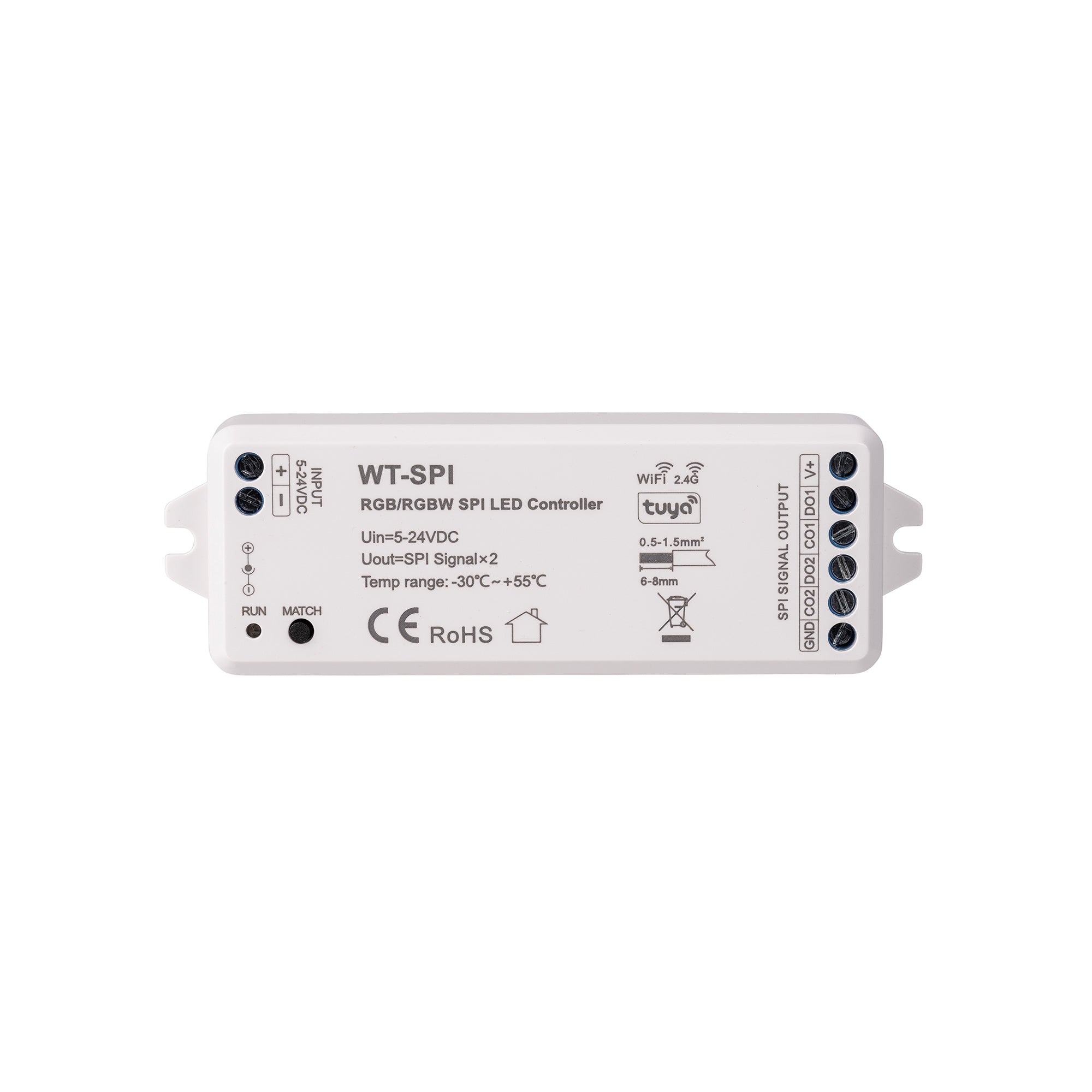 HV9102-SPI-R9-2CH - RGB SPI Remote Controller + WIFI/RF Receiver