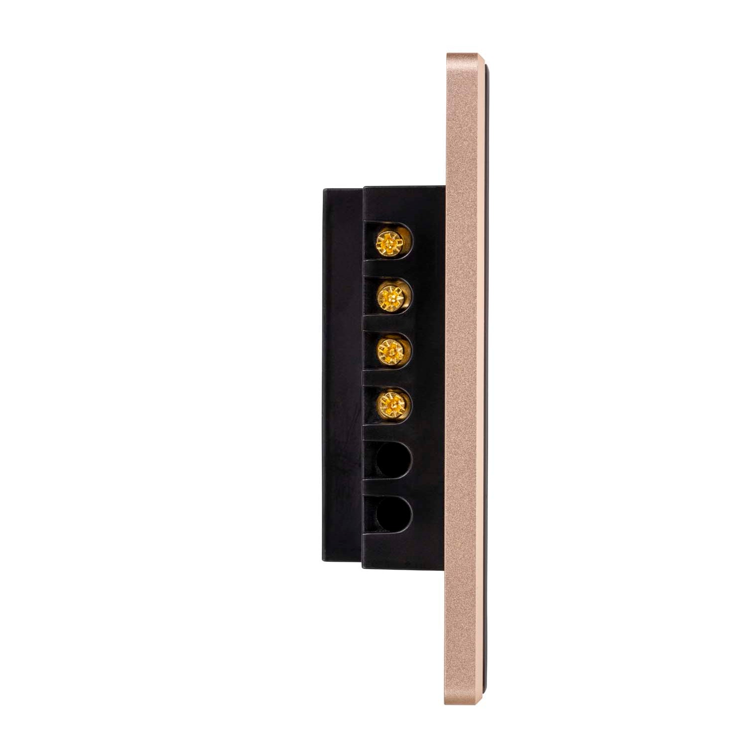 HV9220-2 - Wifi 2 Gang Black with Gold Trim Wall Switch